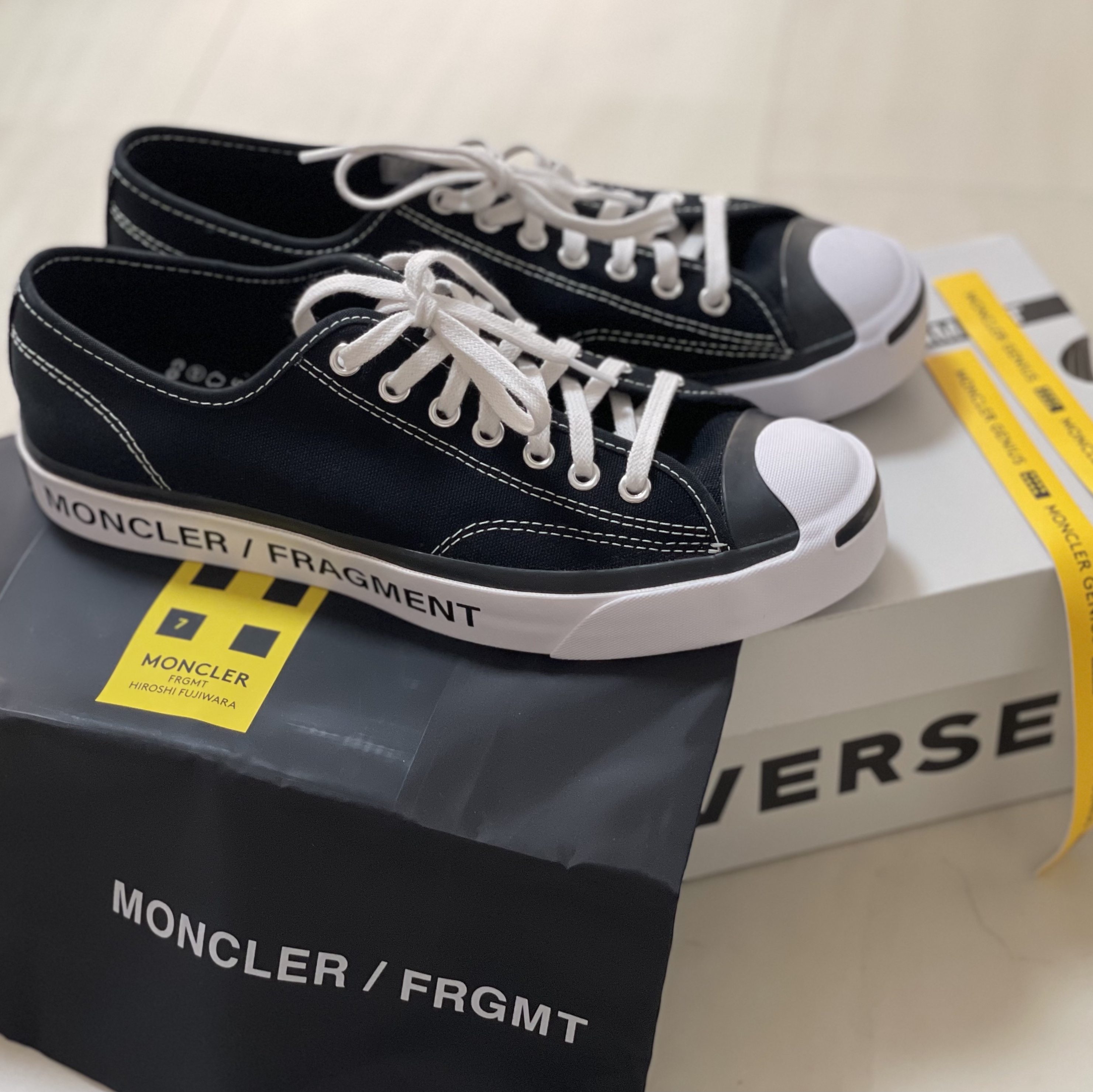 Converse x Moncler x Fragment Jack Purcell Fraylor II Black 착용 스타일