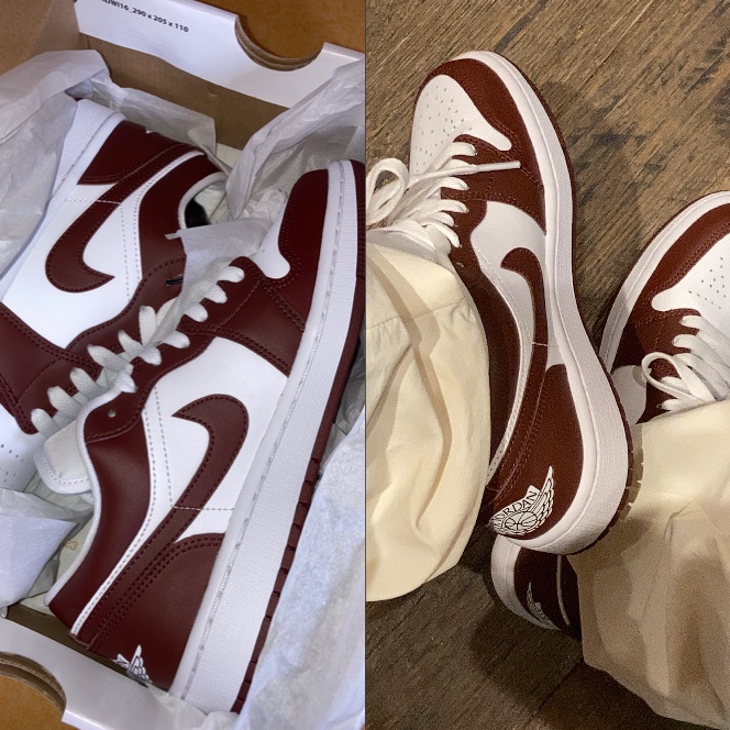 (W) Jordan 1 Low Bronze Eclipse 착용 스타일 - 1