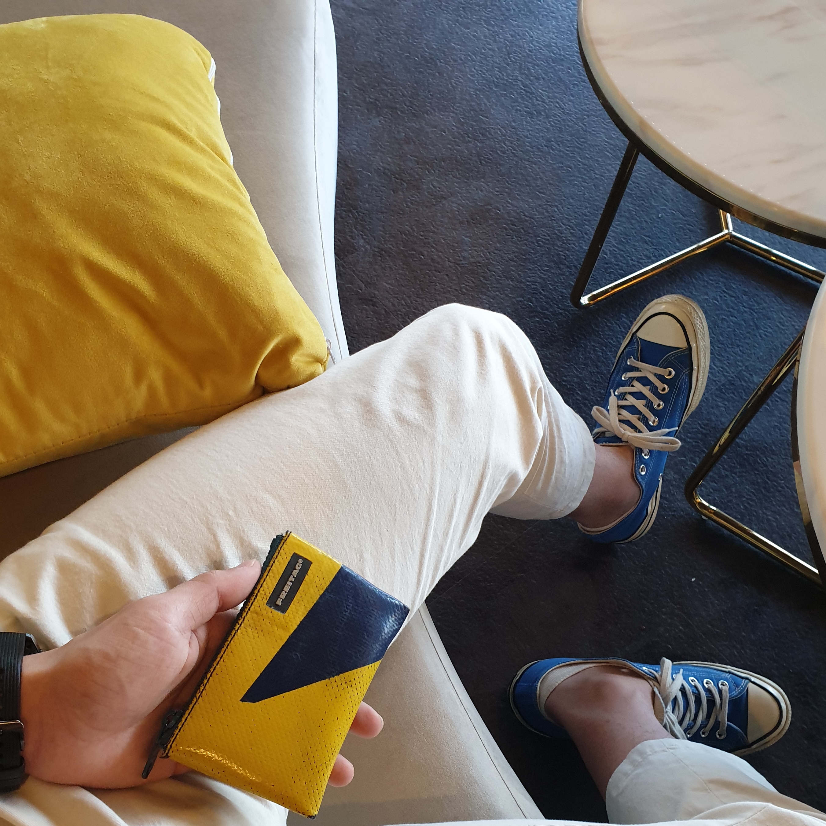 Converse Chuck 70 Ox Vintage Canvas Imperial Blue 착용 스타일