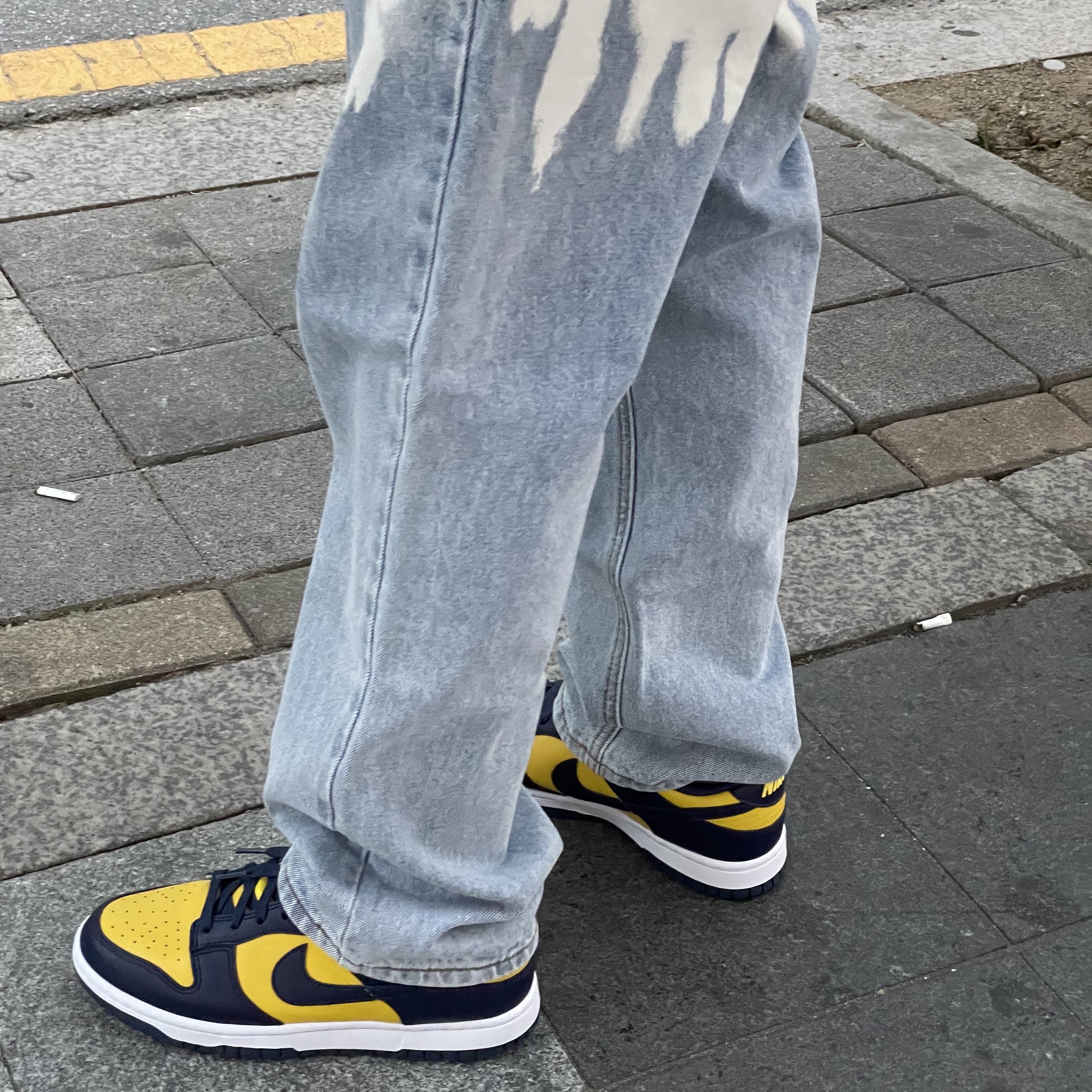 Nike Dunk Low Retro Varsity Maize 착용 스타일 - 4