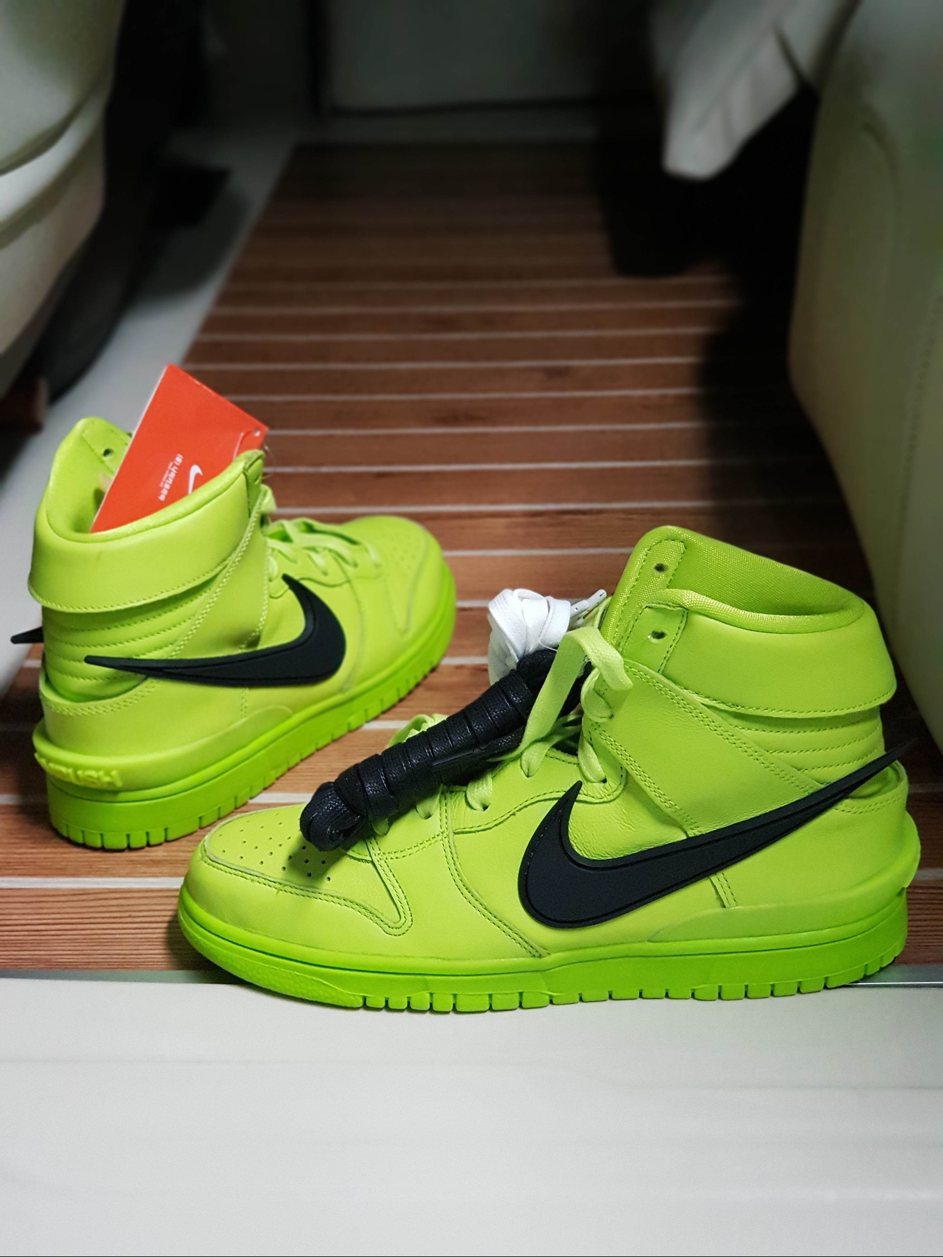Nike x Ambush Dunk High Flash Lime, Nike x Ambush Dunk High Deep Royal Blue 착용 스타일 - 2