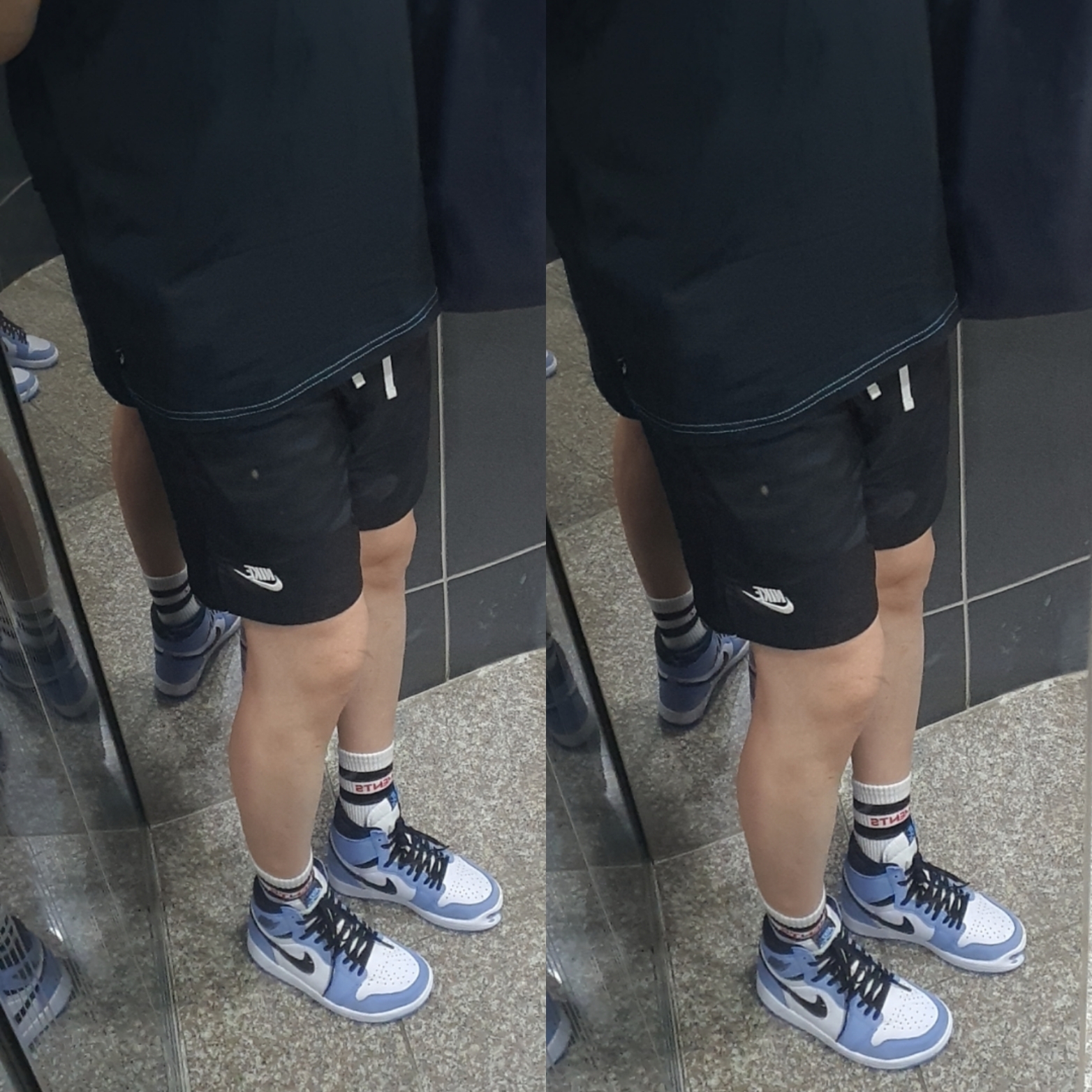 Jordan 1 Retro High OG University Blue 착용 스타일