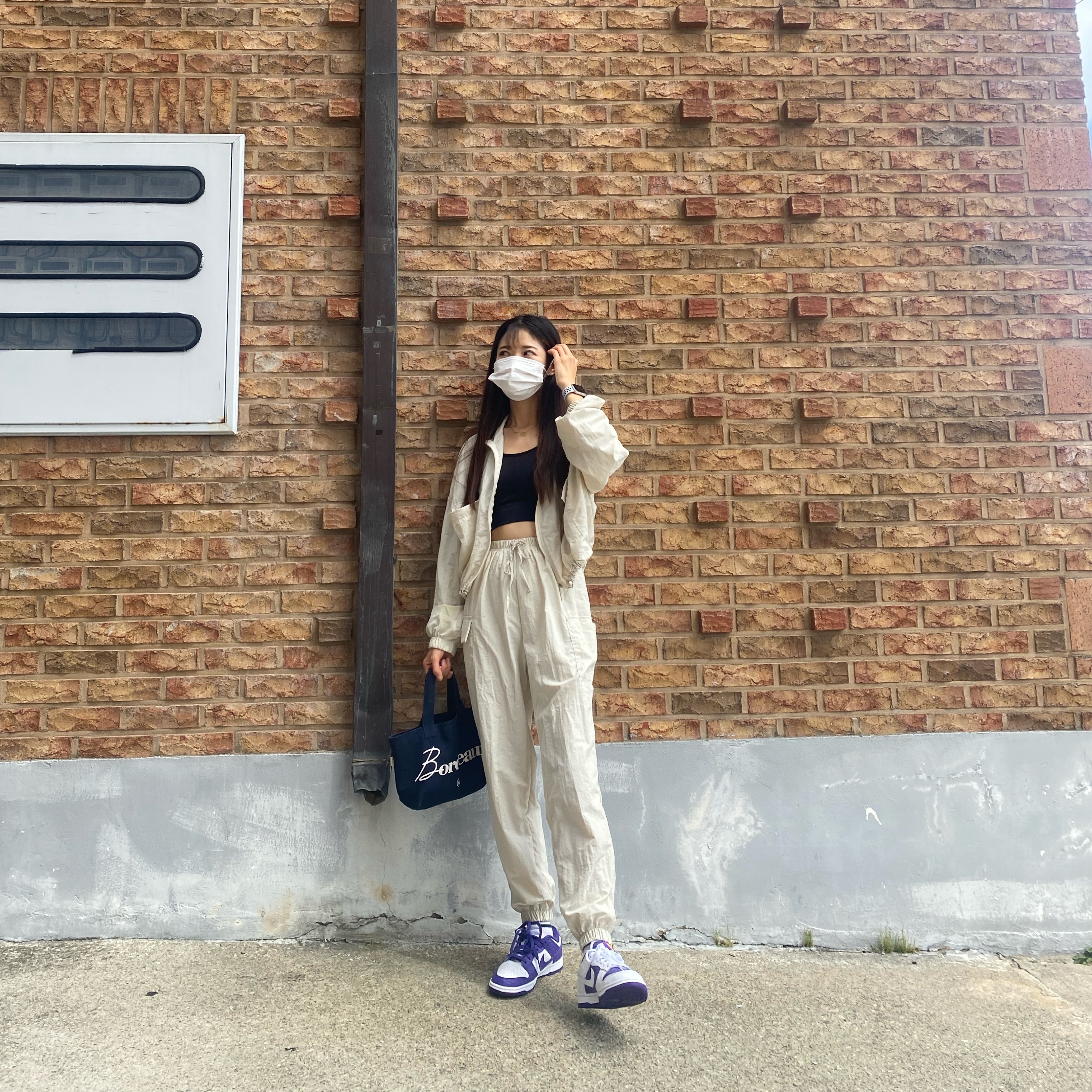 (W) Nike Dunk Low SE Flip 착용 스타일 - 2