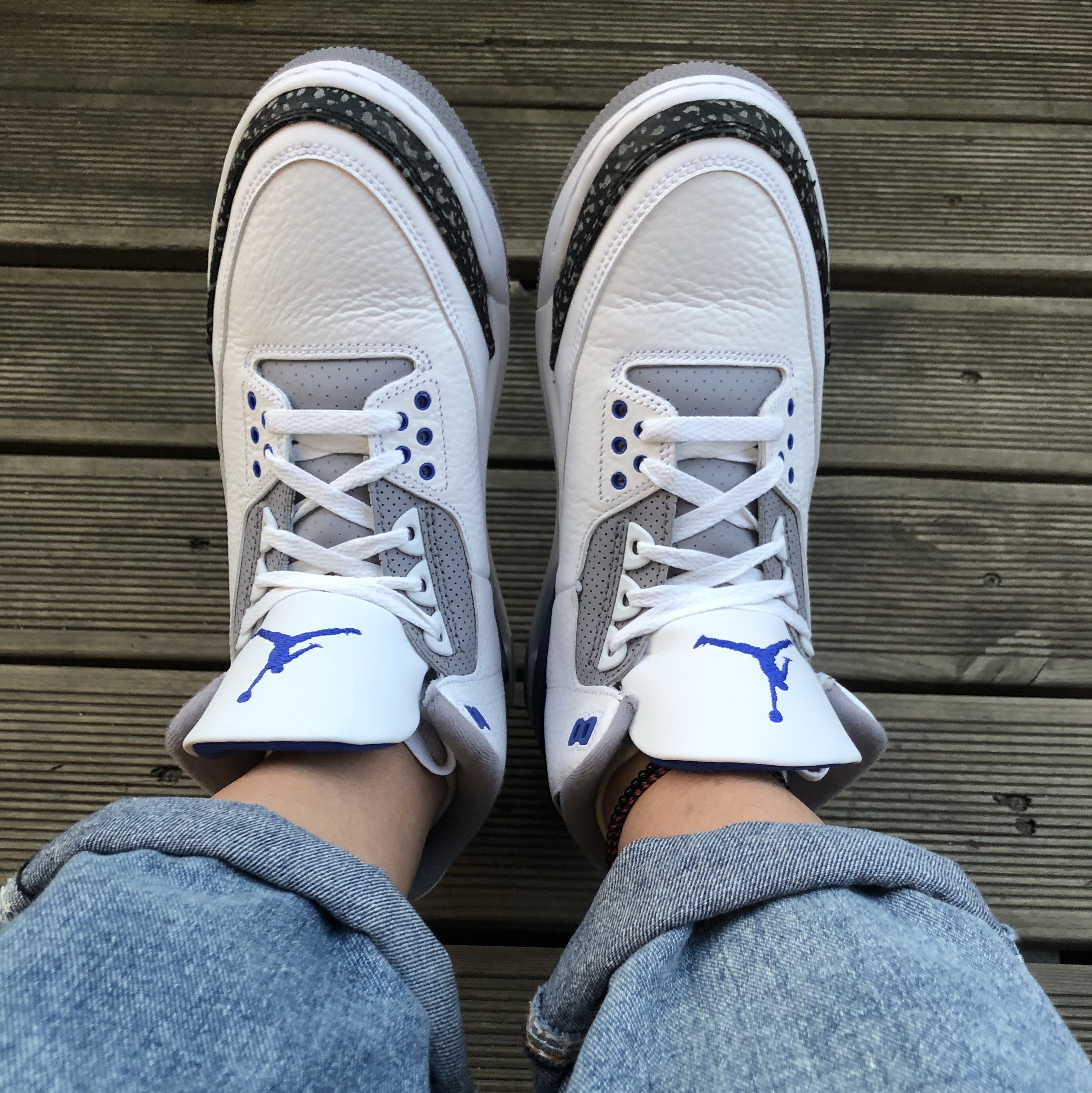 Jordan 3 Retro Racer Blue 착용 스타일 - 1