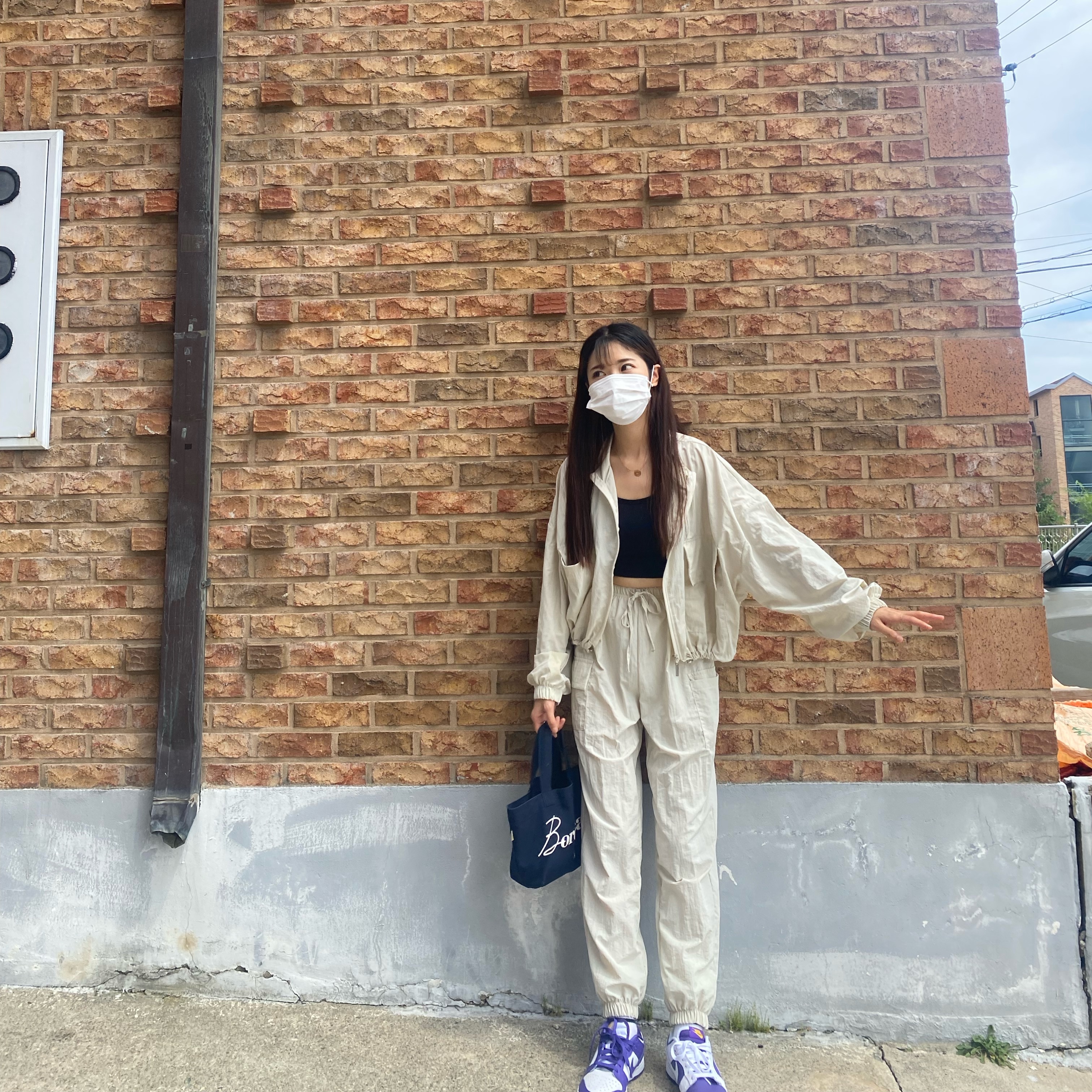 (W) Nike Dunk Low SE Flip 착용 스타일 - 1