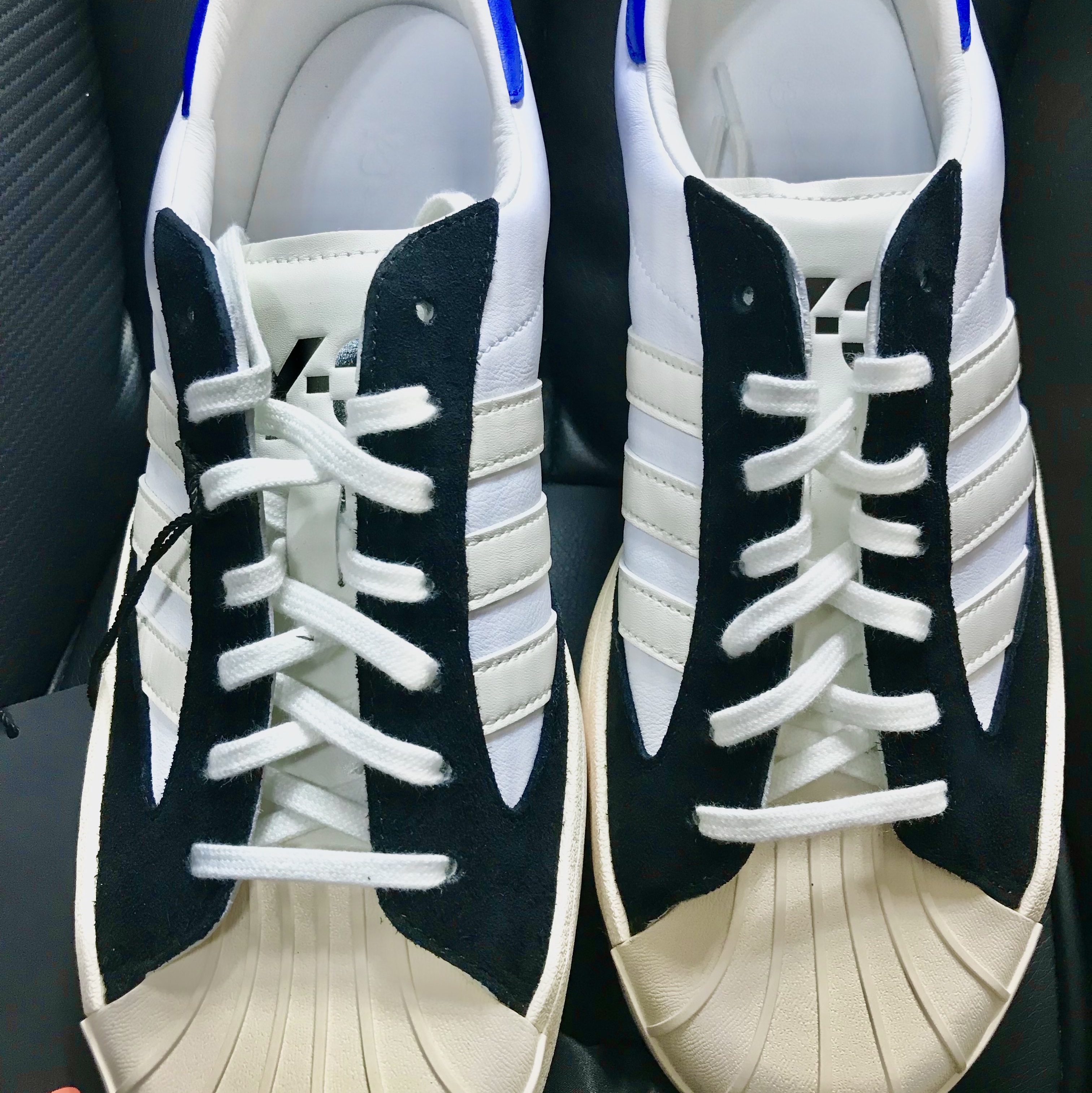 Y-3 Yohji Star Cloud White Bold Blue 착용 스타일 - 1