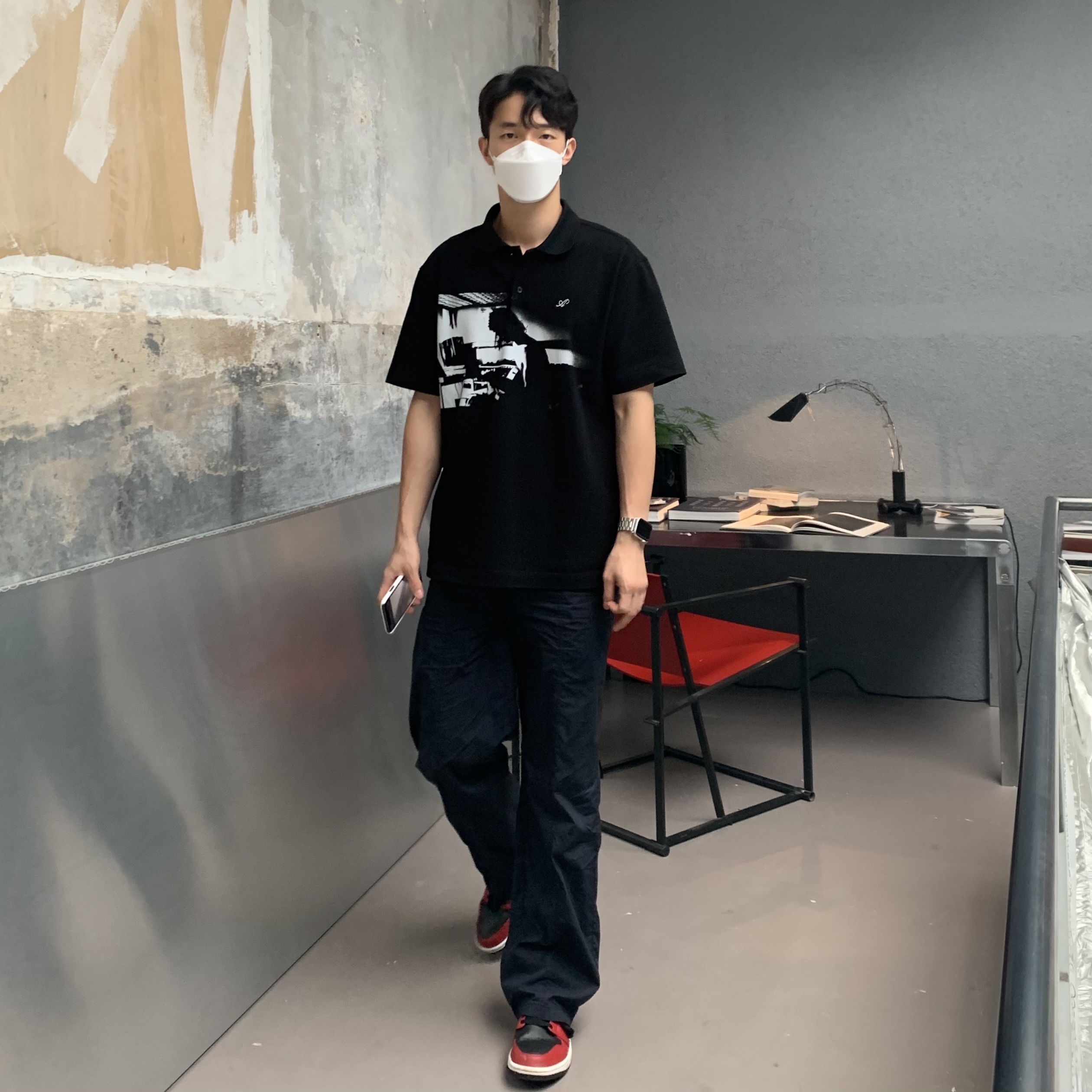 Jordan 1 Mid Chicago Black Toe 착용 스타일