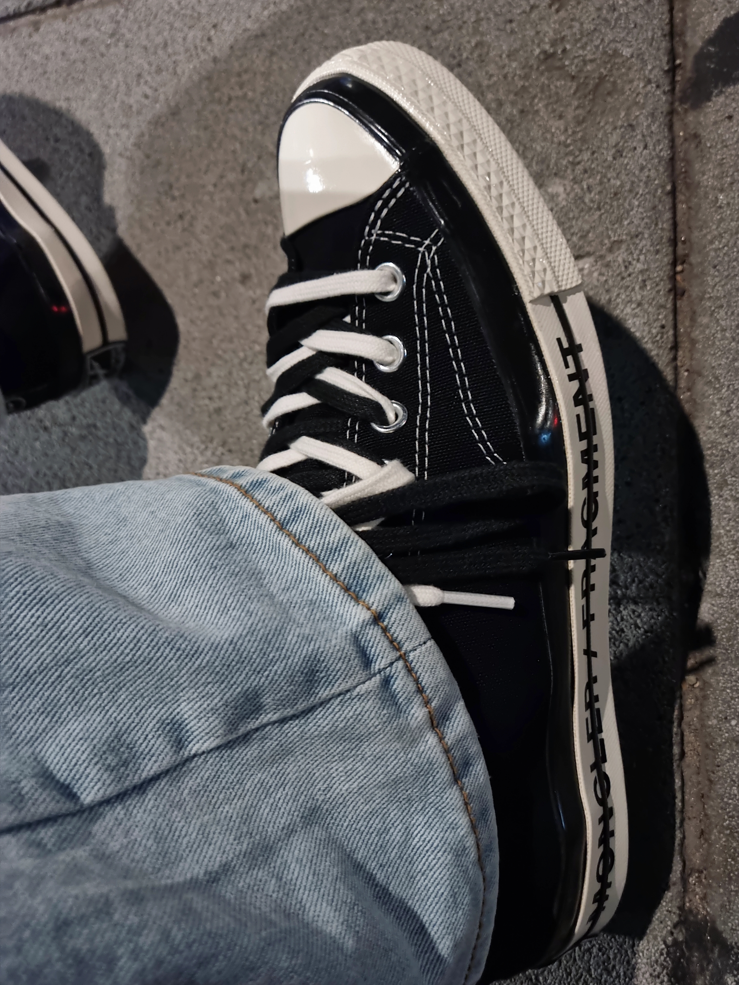 Converse x Moncler x Fragment Chuck 70 Ox Fraylor III Black 착용 스타일