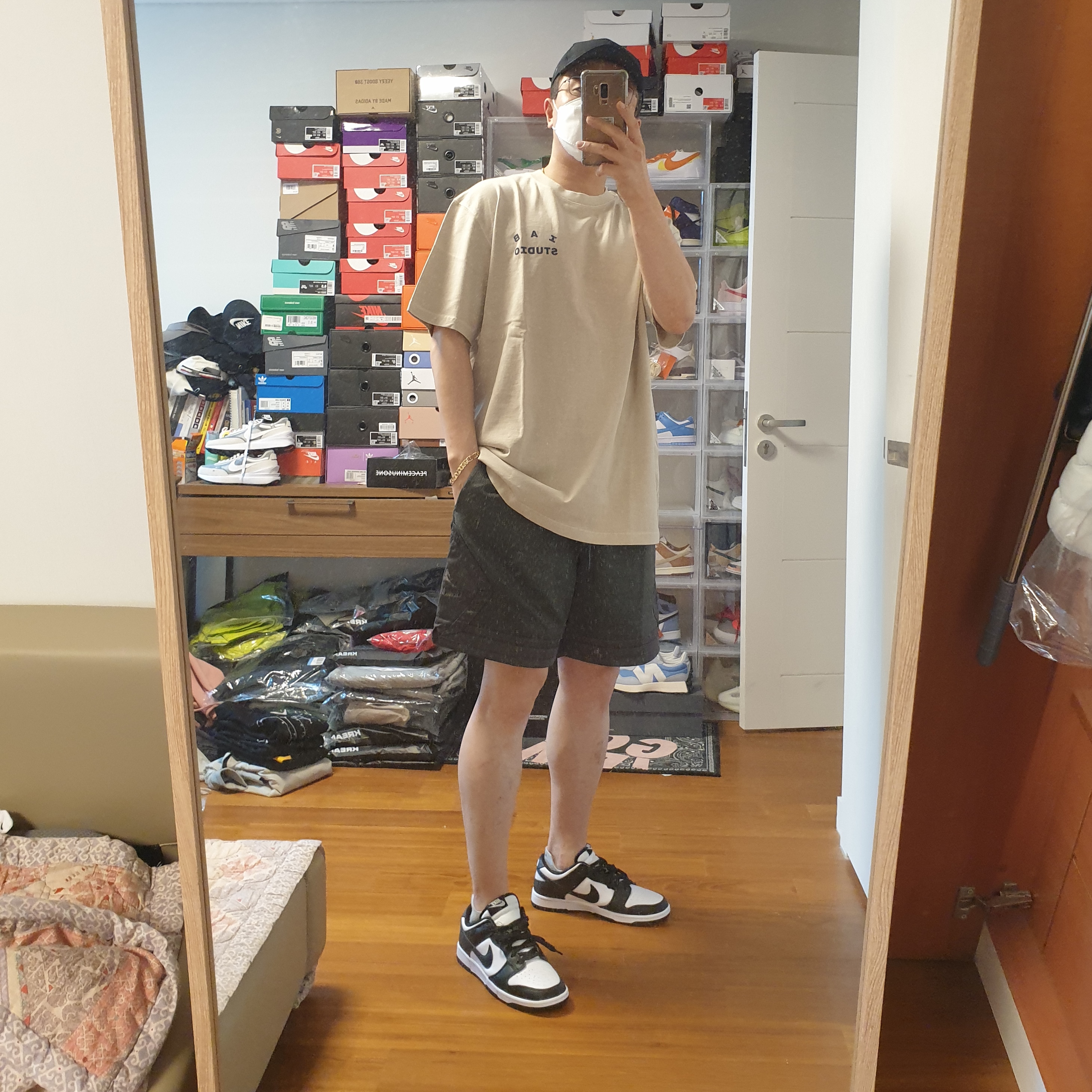 IAB Studio Pigment T-Shirt Black, Nike x Drake Nocta NRG AU L91 Cap 착용 스타일 - 2