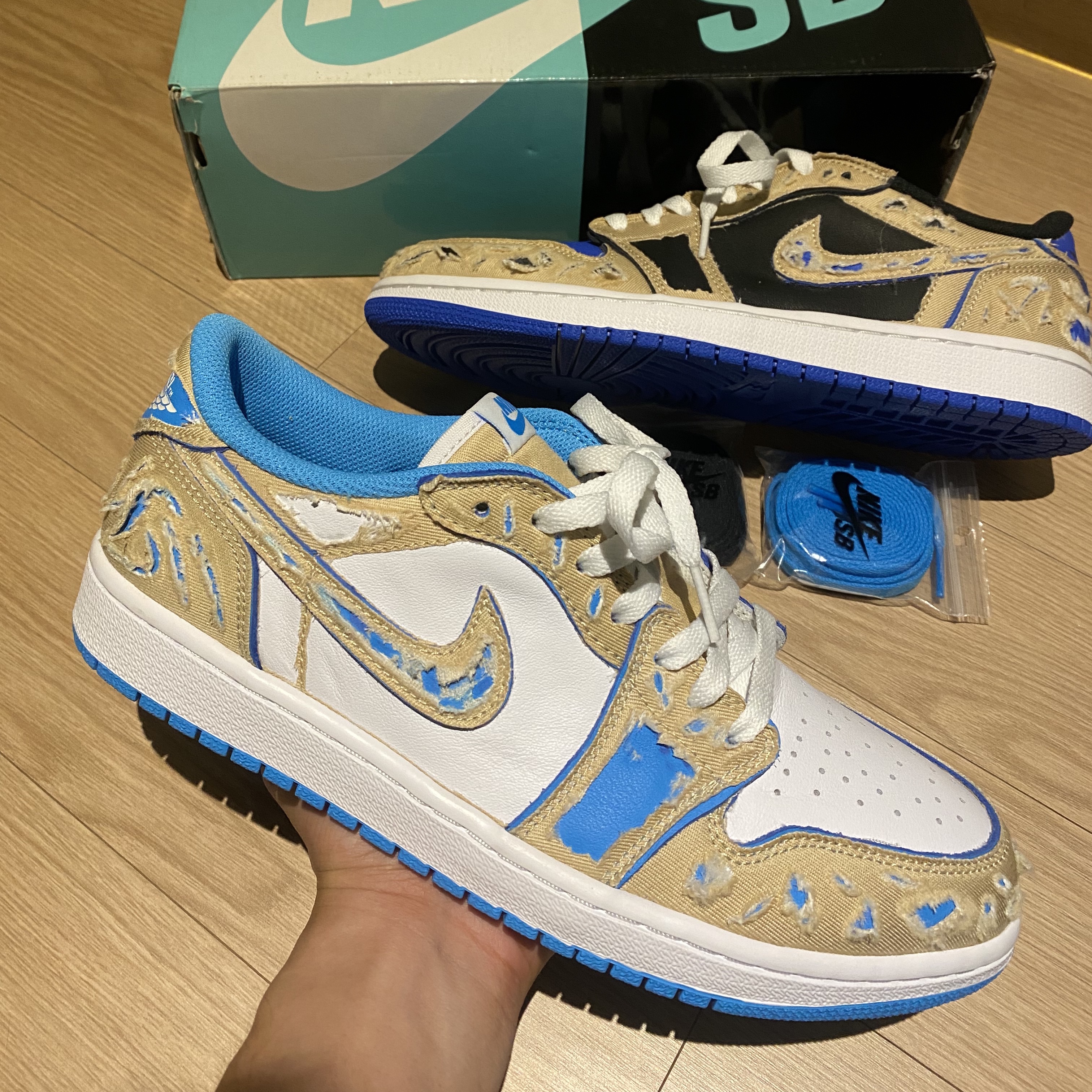 Jordan 1 x Lance Mountain Low SB QS Desert Ore 착용 스타일 - 2