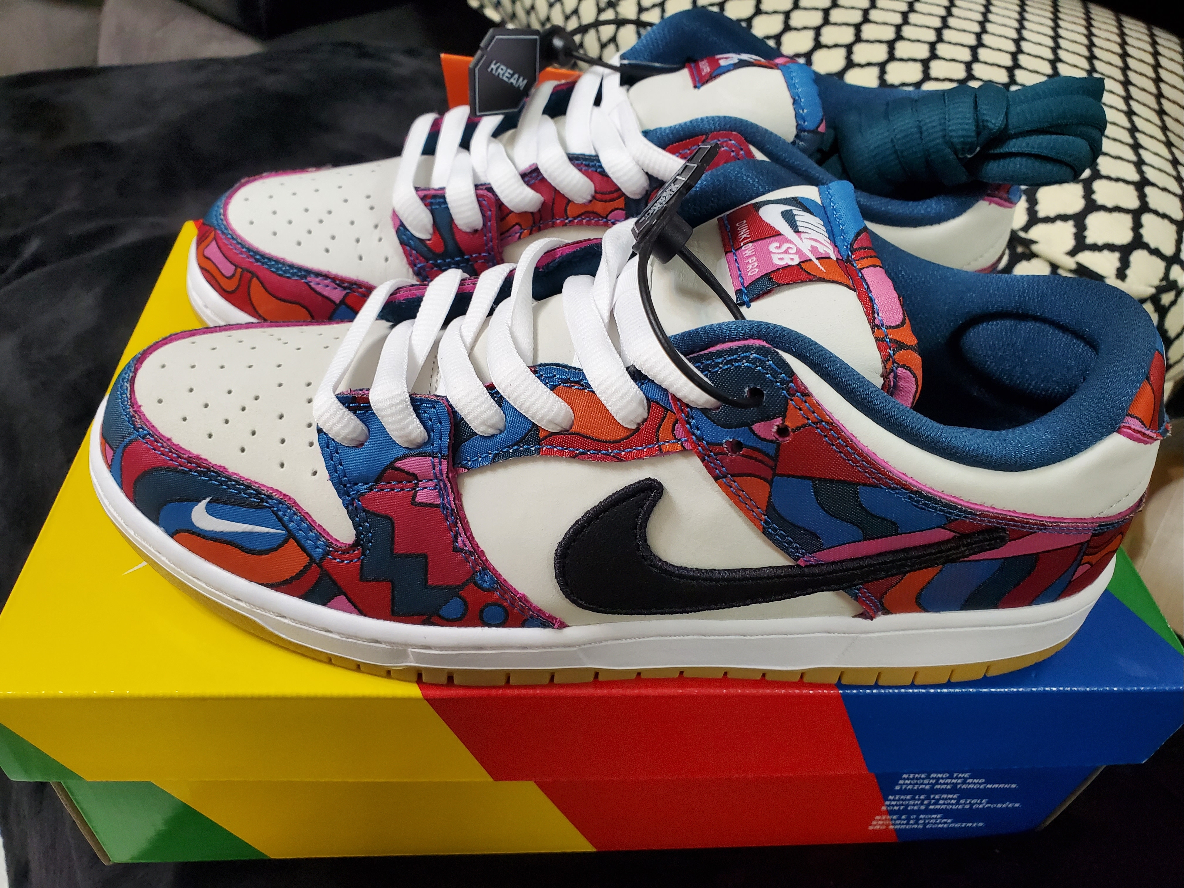 Nike x Parra SB Dunk Low Pro Abstract Art 착용 스타일 - 1