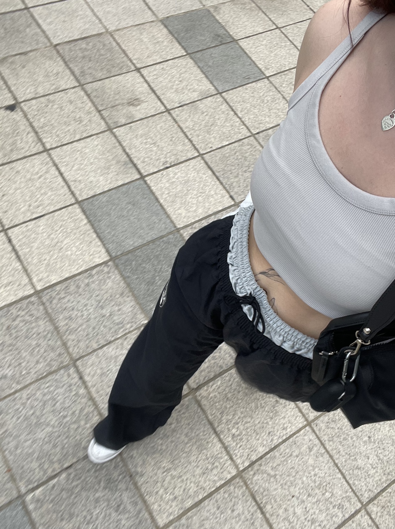 Nike Dunk High Retro Vast Grey, (W) Nike x Ambush NBA Collection Nets Tearaway Pants - Asia 착용 스타일