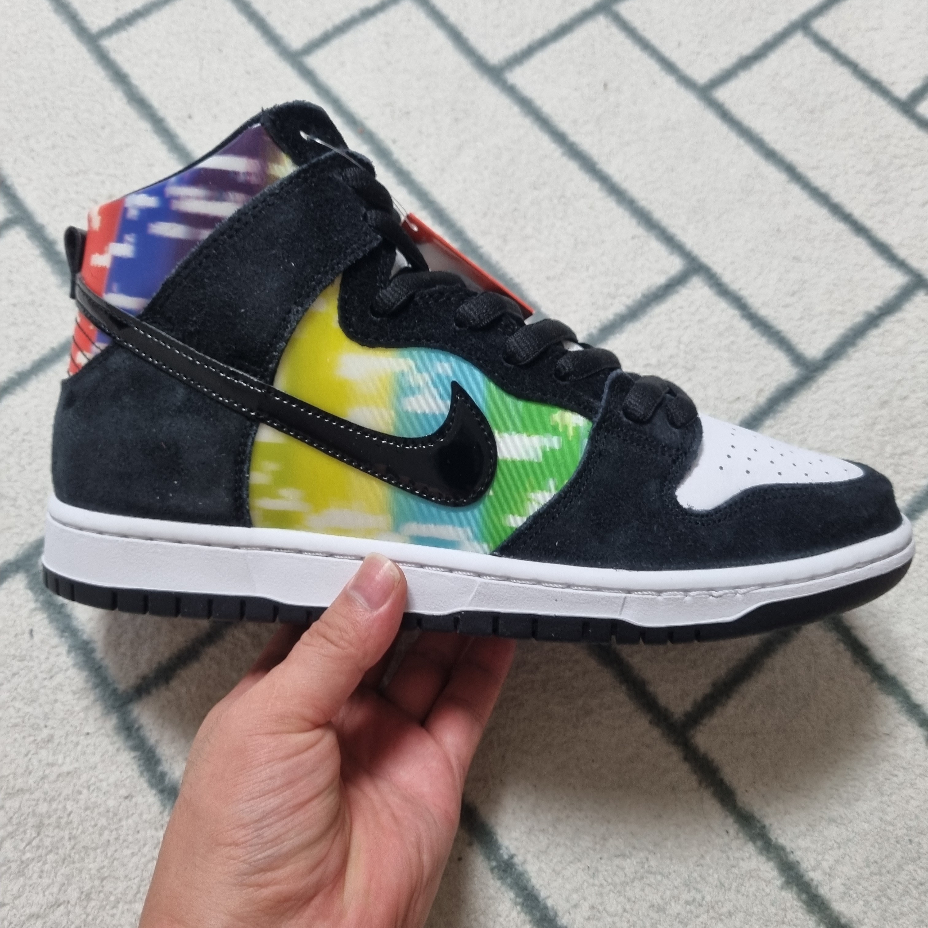Nike SB Dunk High Pro Test Pattern 착용 스타일 - 2