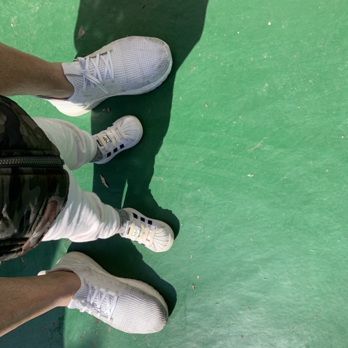 Adidas Ultraboost 19 Triple White 착용 스타일