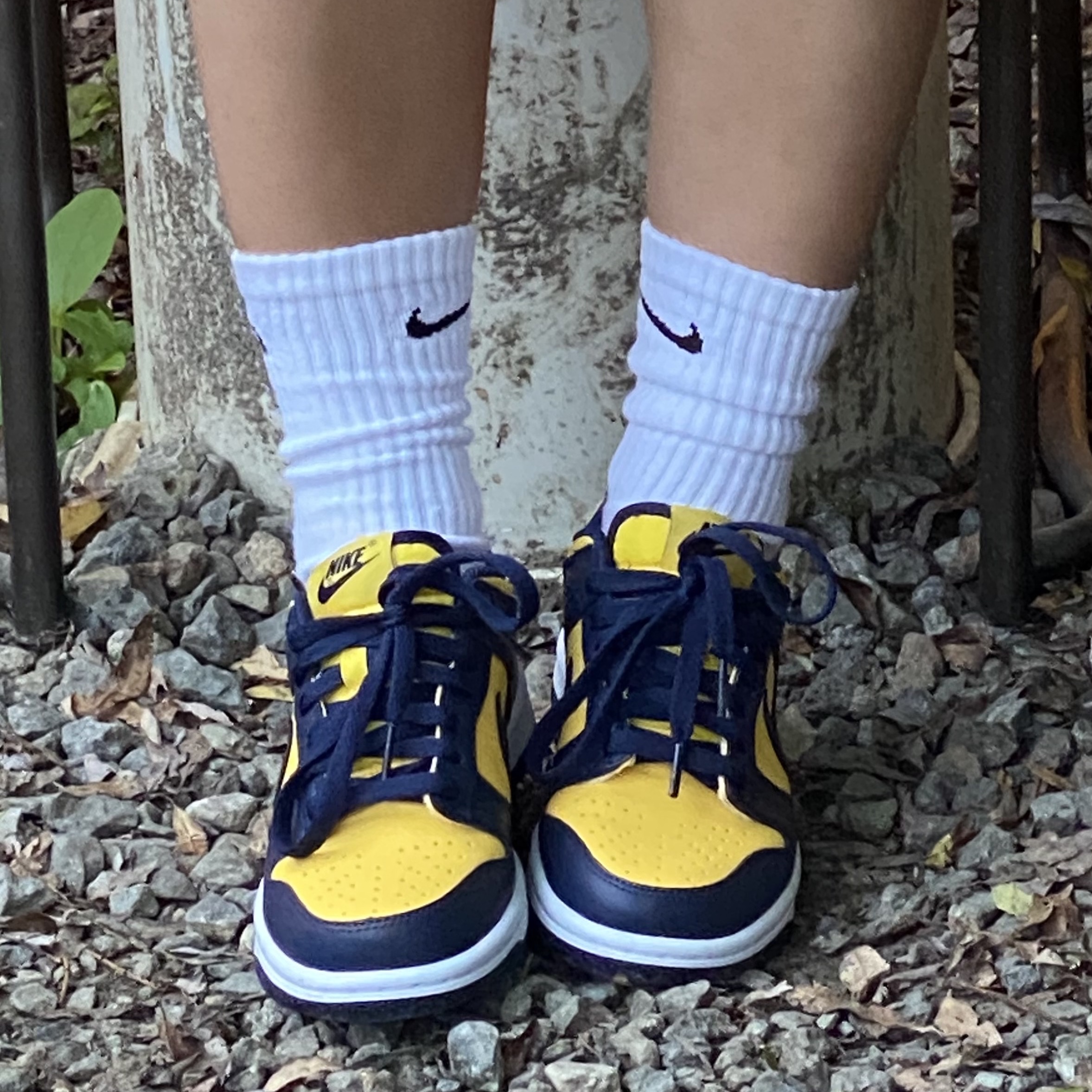 (GS) Nike Dunk Low Varsity Maize 착용 스타일 - 2