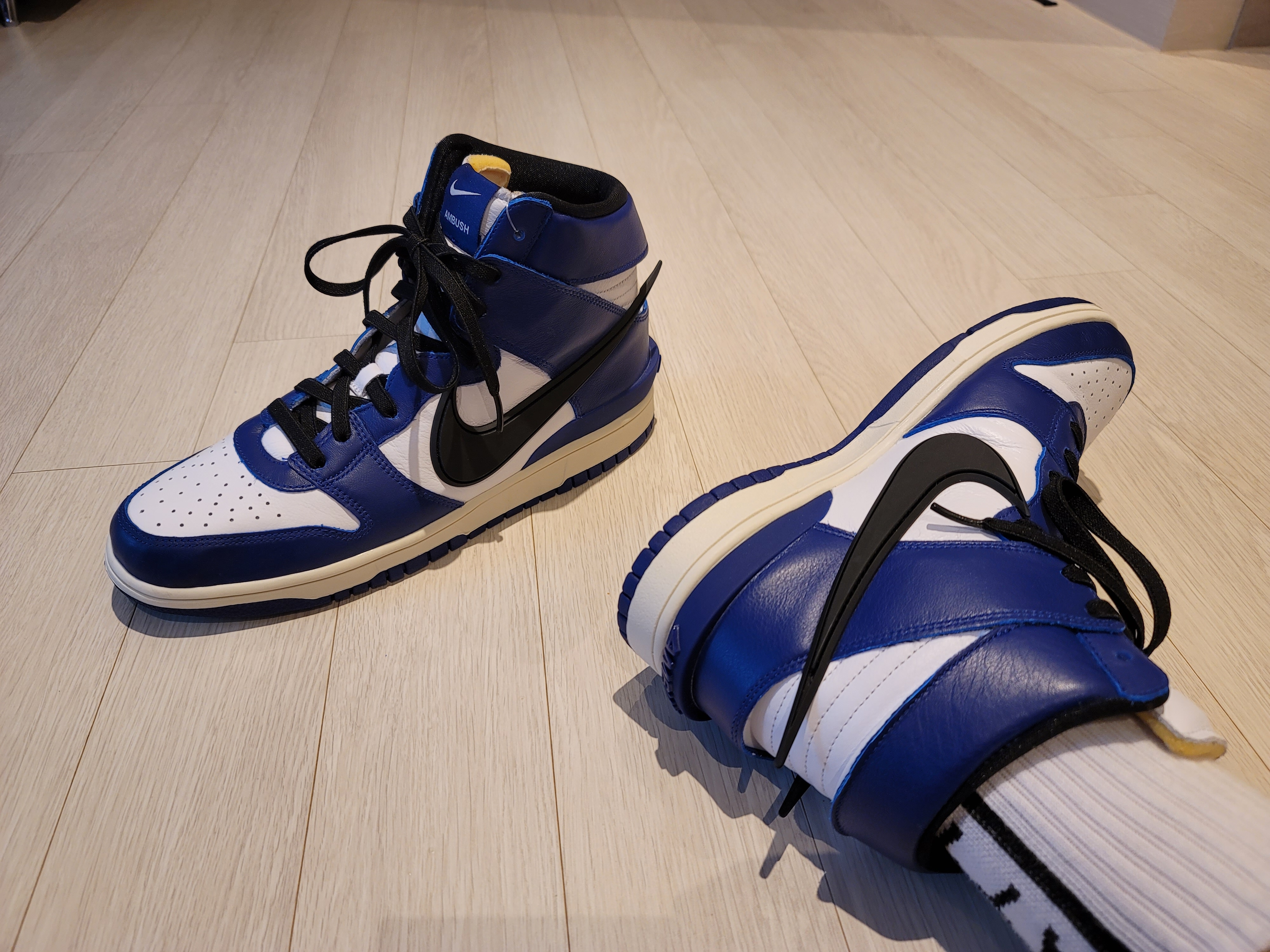 Nike x Ambush Dunk High Deep Royal Blue 착용 스타일 - 1