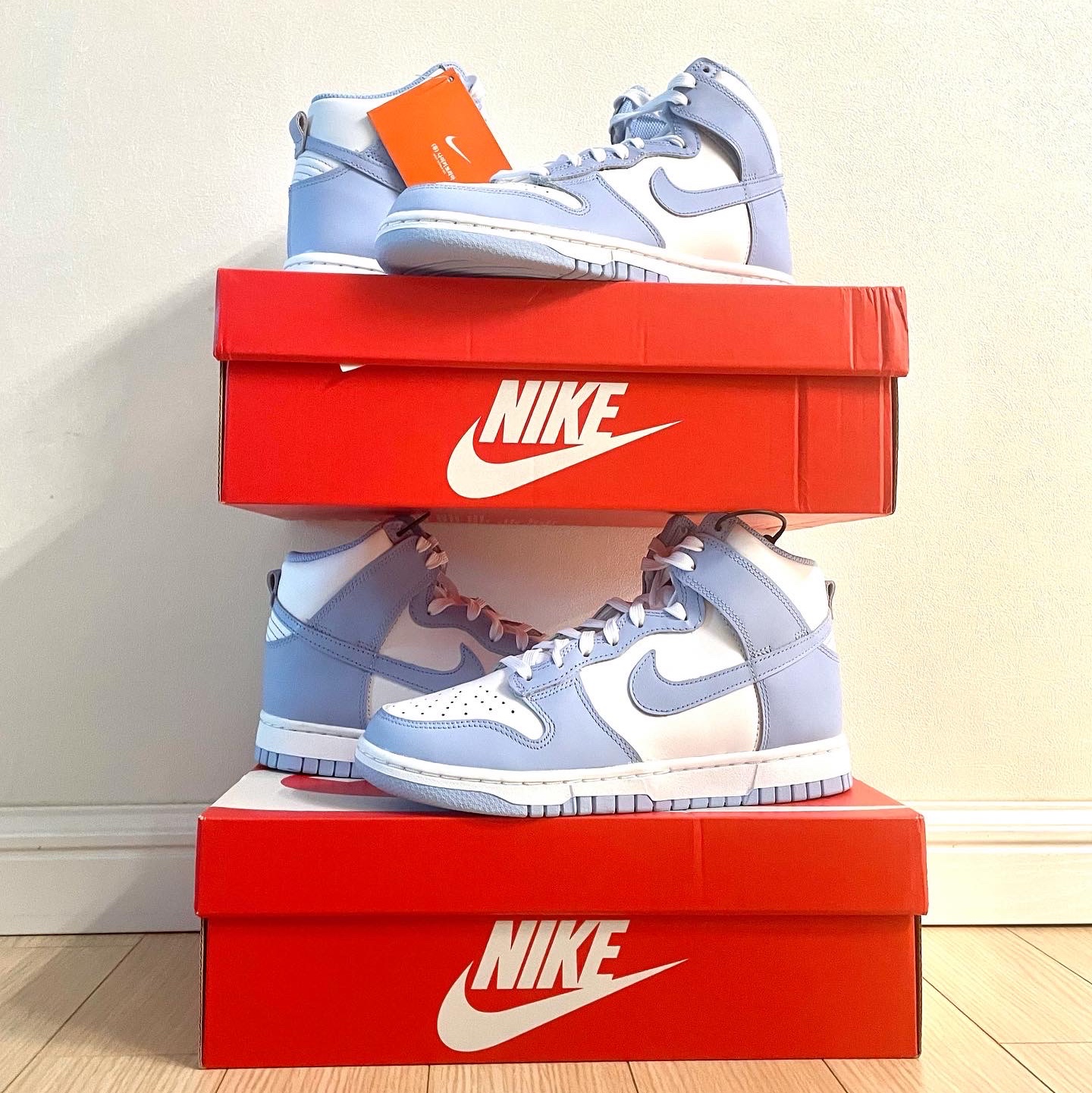(W) Nike Dunk High Aluminum 착용 스타일 - 1