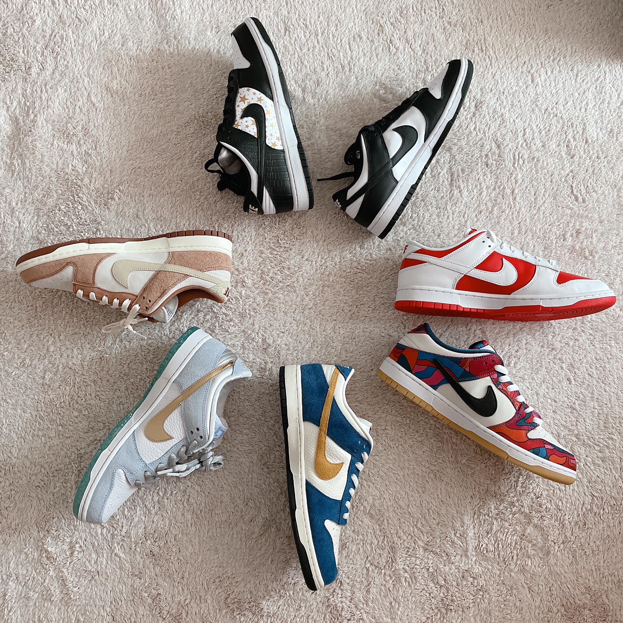 Nike x Kasina Dunk Low 80's Bus, Nike x Sean Cliver SB Dunk Low Holiday Special 착용 스타일 - 1