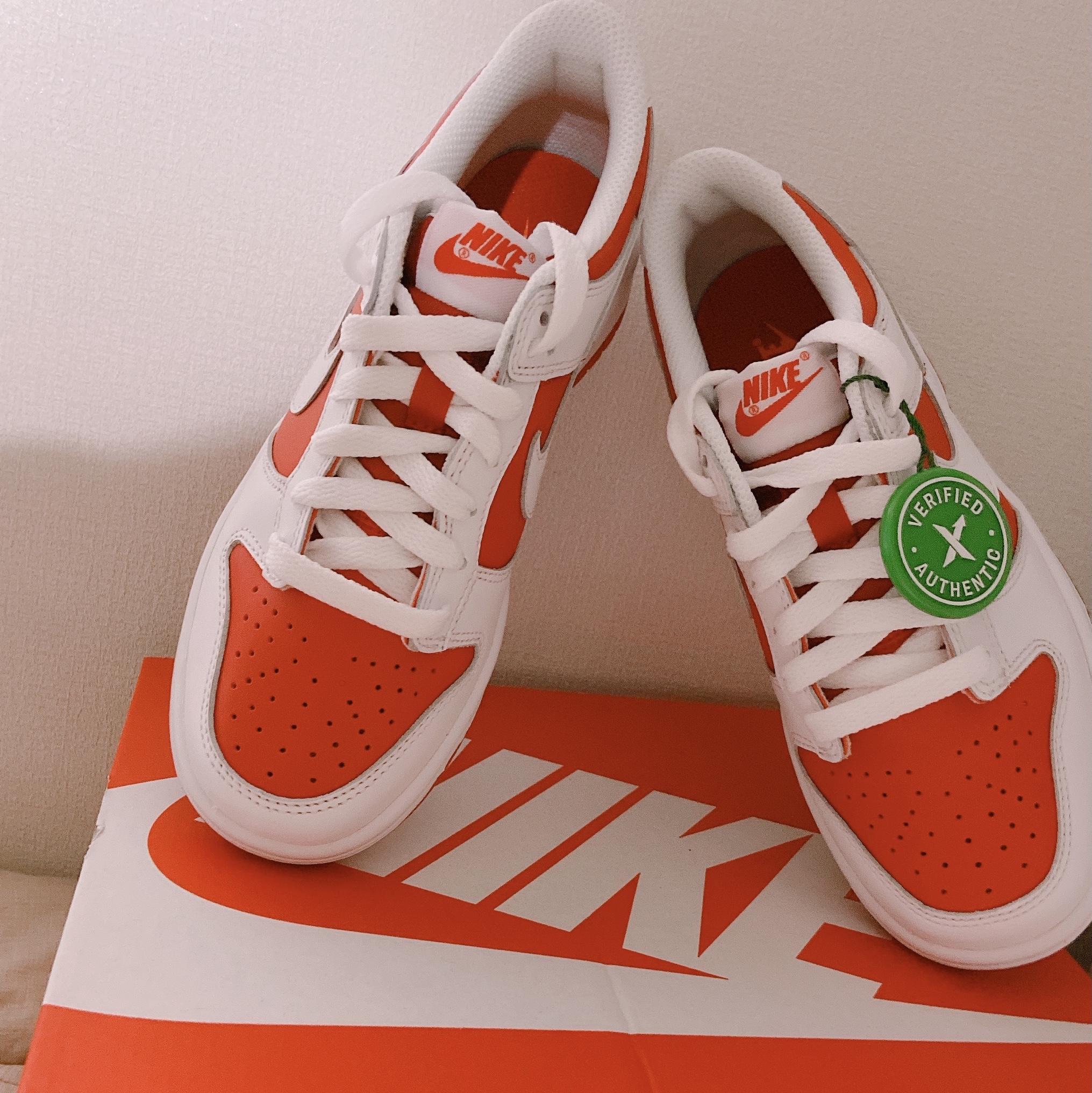 (GS) Nike Dunk Low Retro Championship Red 착용 스타일 - 2