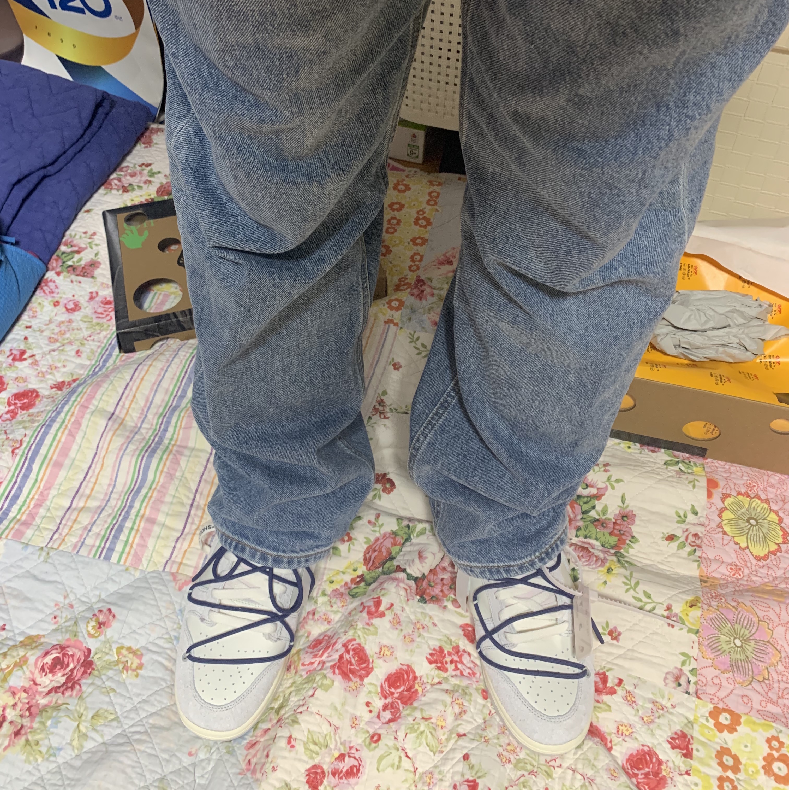 Nike x Off-White Dunk Low The 50 - Lot 18 착용 스타일 - 2