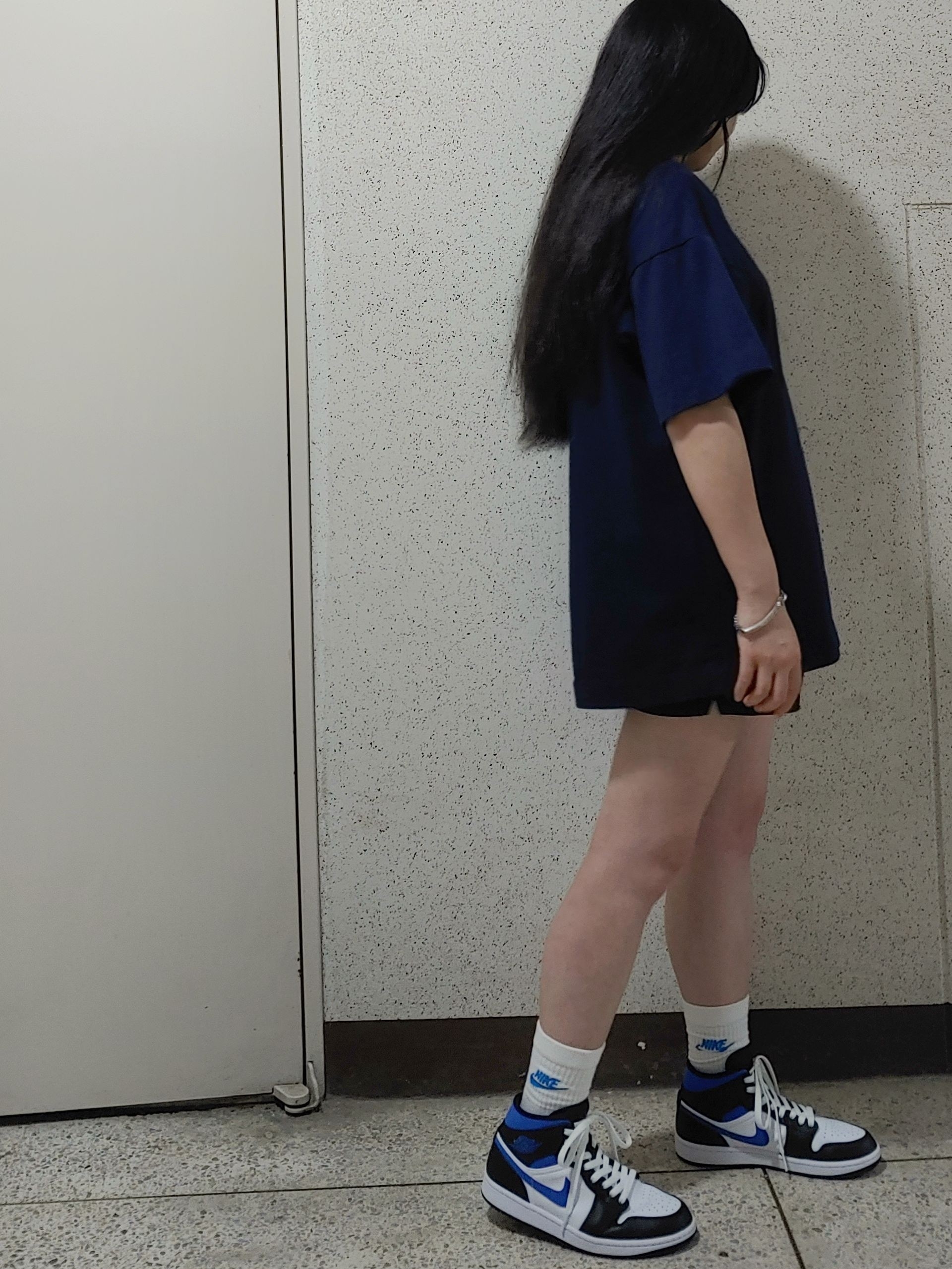Jordan 1 Mid Racer Blue 착용 스타일 - 2