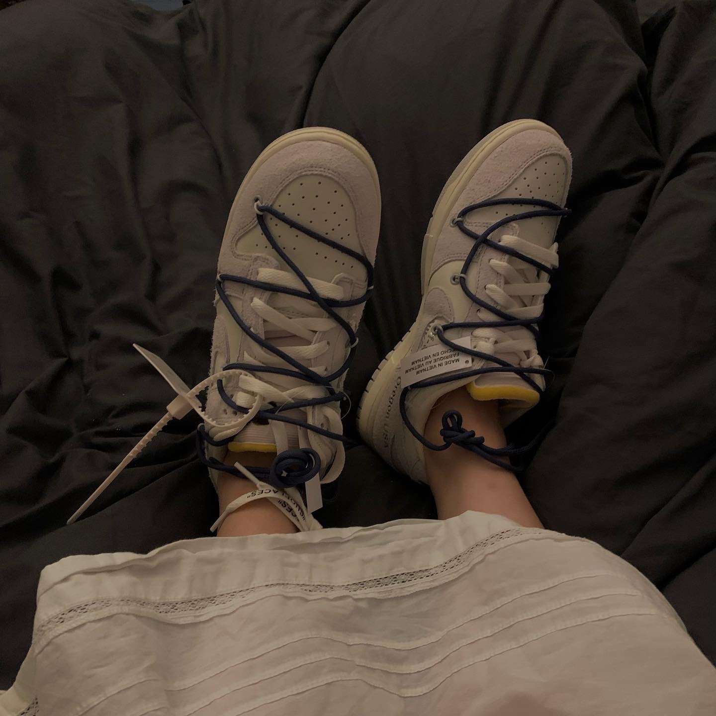 Nike x Off-White Dunk Low The 50 - Lot 18 착용 스타일