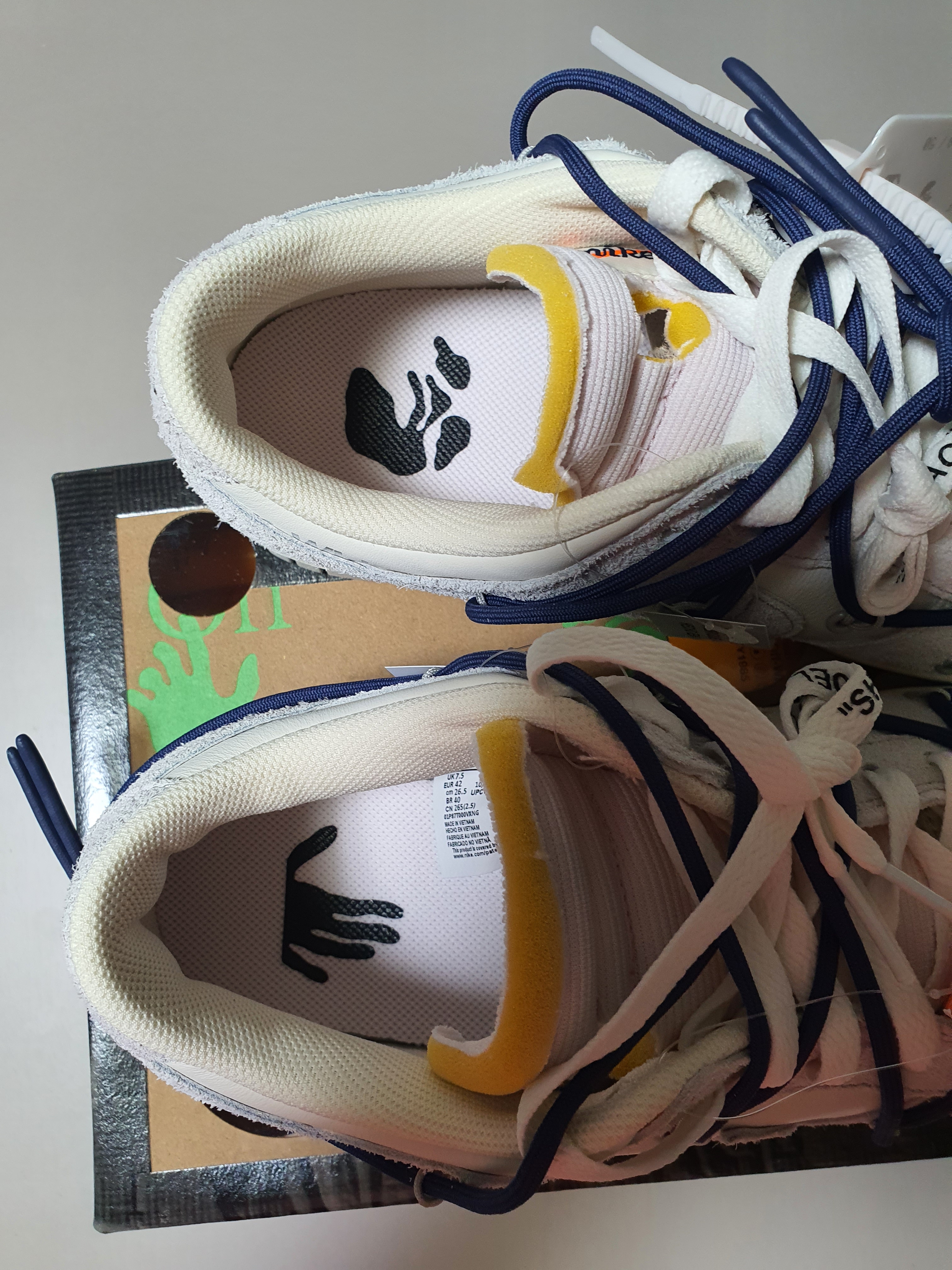 Nike x Off-White Dunk Low The 50 - Lot 18 착용 스타일 - 4