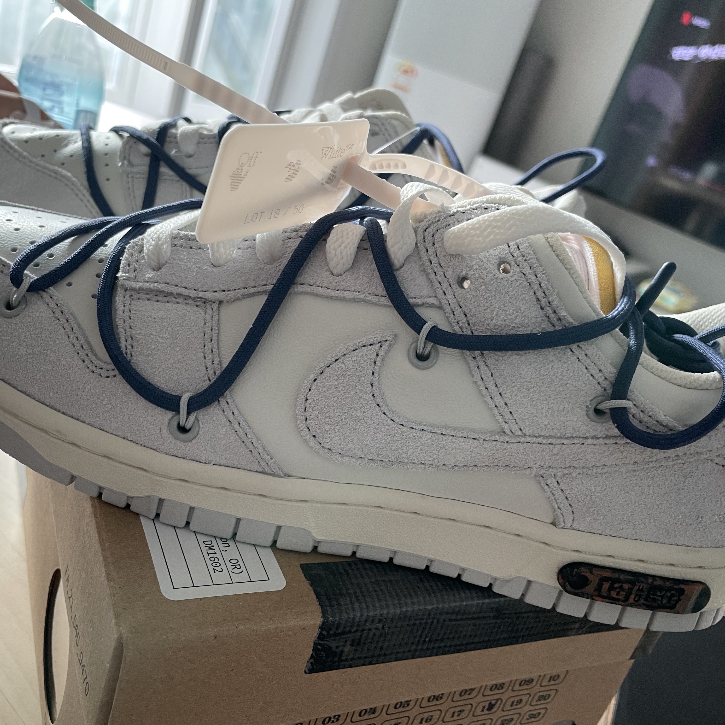 Nike x Off-White Dunk Low The 50 - Lot 18 착용 스타일 - 1