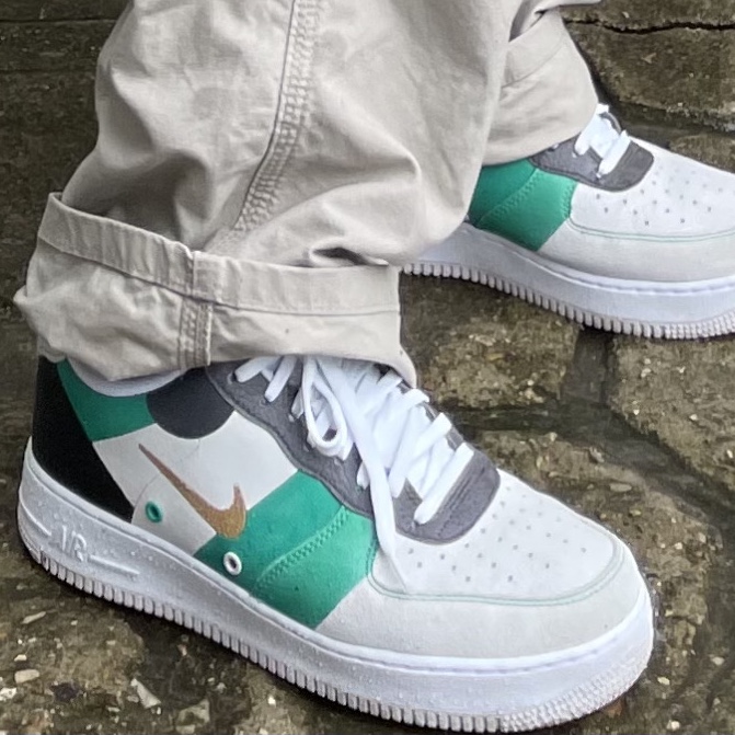 Nike Air Force 1 '07 PRM 1 Vast Grey 착용 스타일 - 3