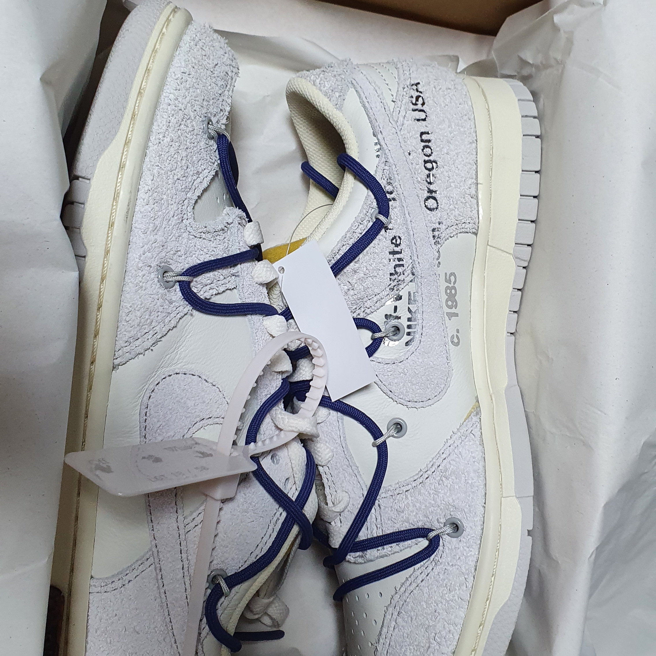 Nike x Off-White Dunk Low The 50 - Lot 18 착용 스타일