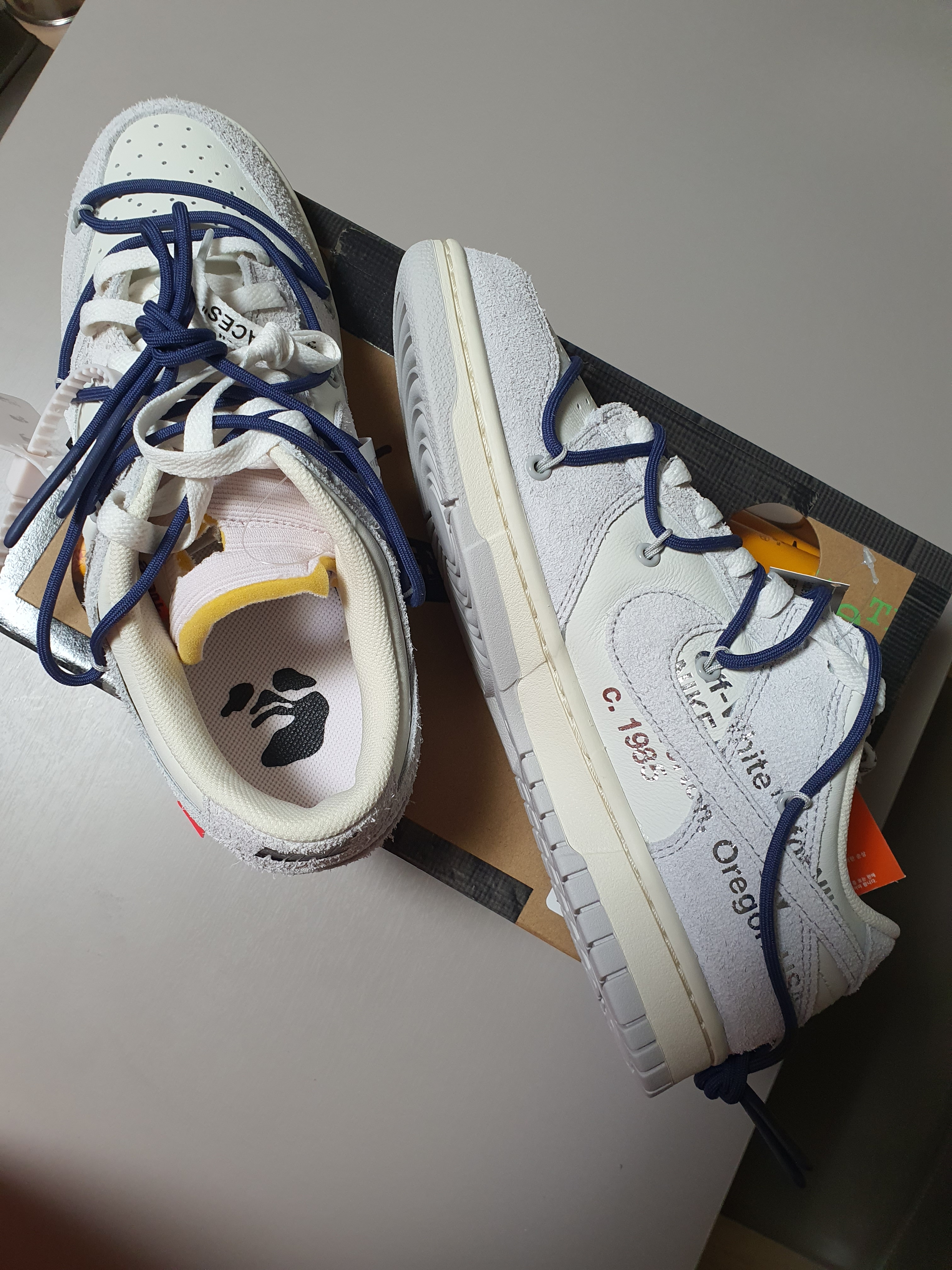 Nike x Off-White Dunk Low The 50 - Lot 18 착용 스타일 - 3