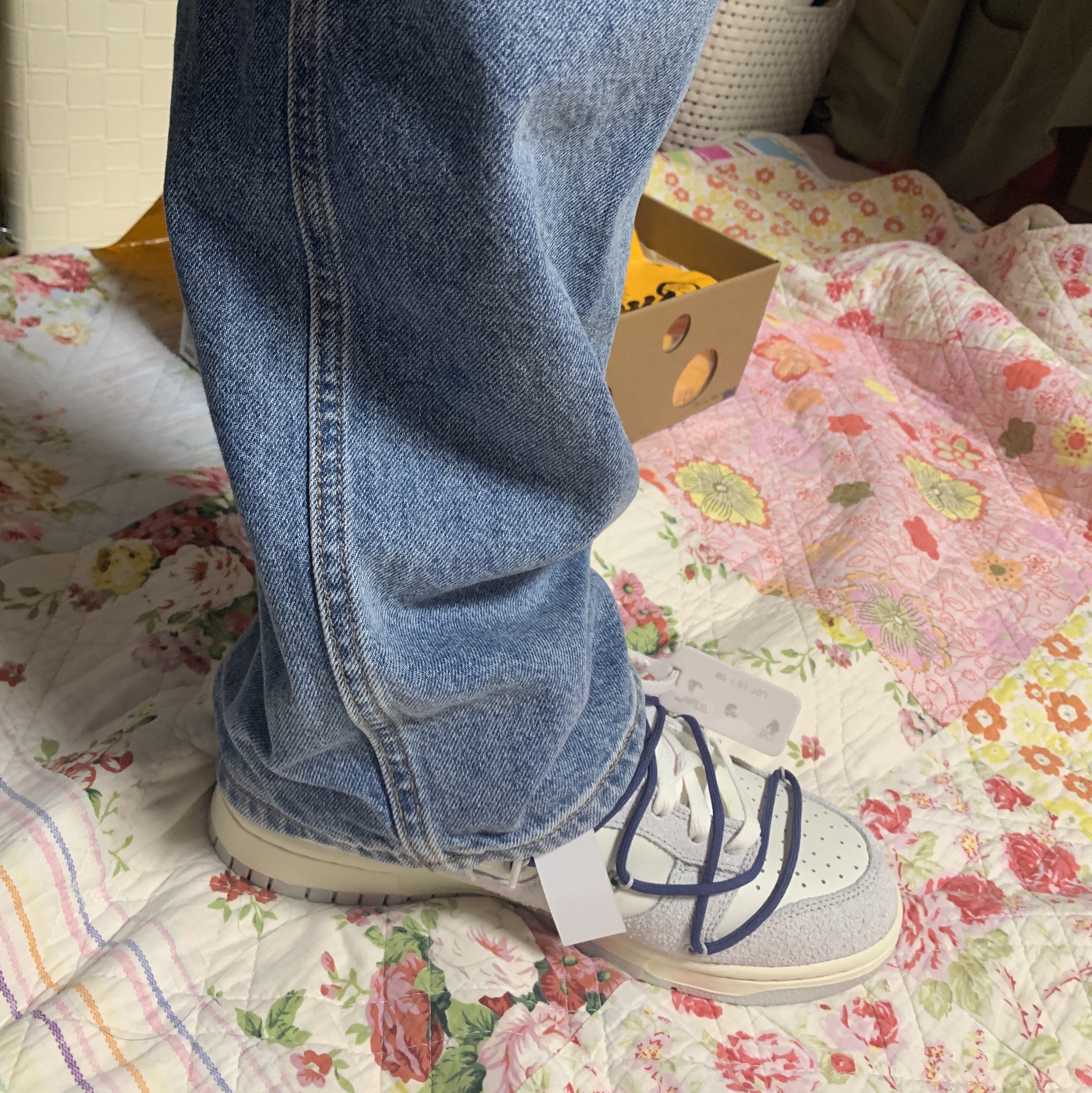 Nike x Off-White Dunk Low The 50 - Lot 18 착용 스타일 - 3