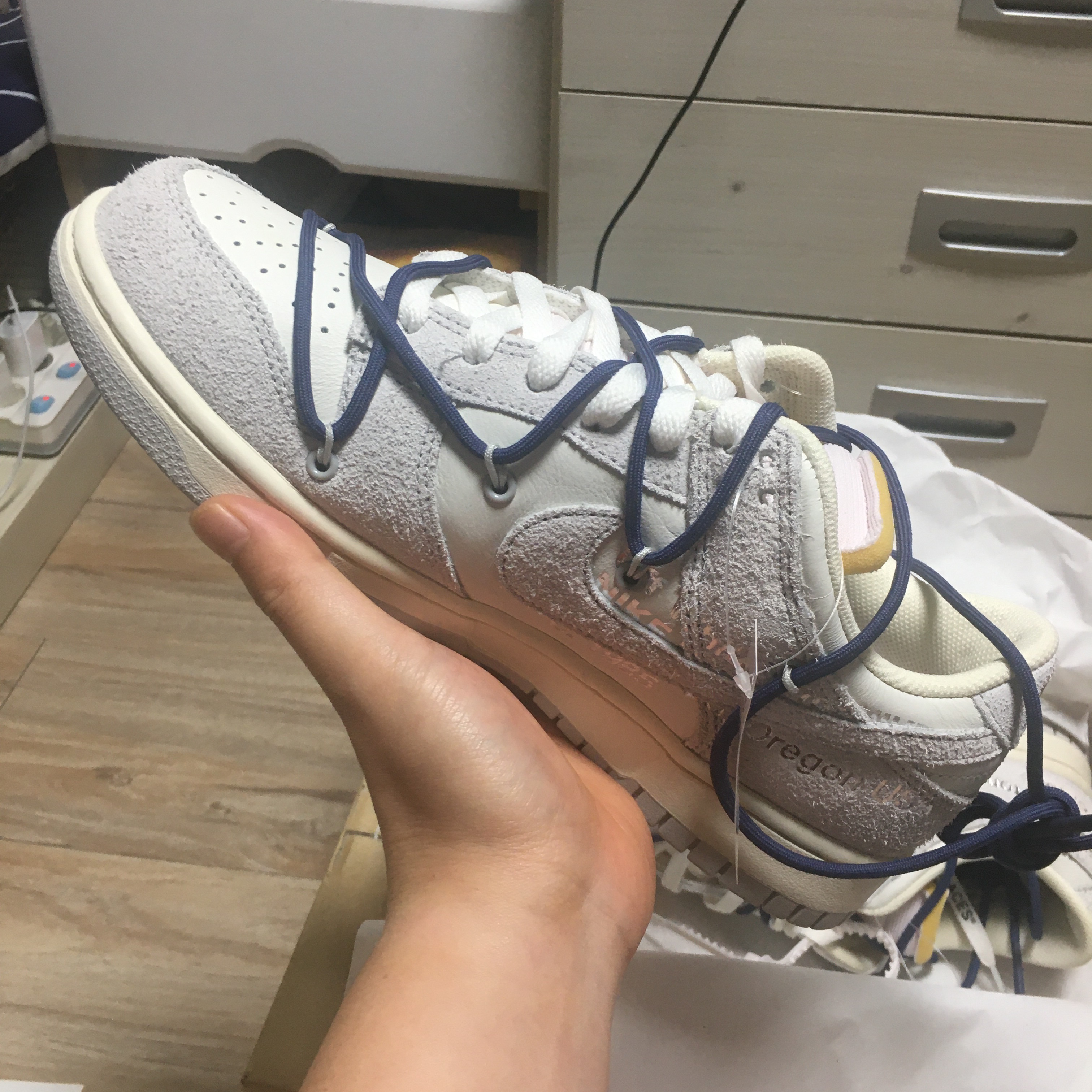 Nike x Off-White Dunk Low The 50 - Lot 18 착용 스타일 - 2