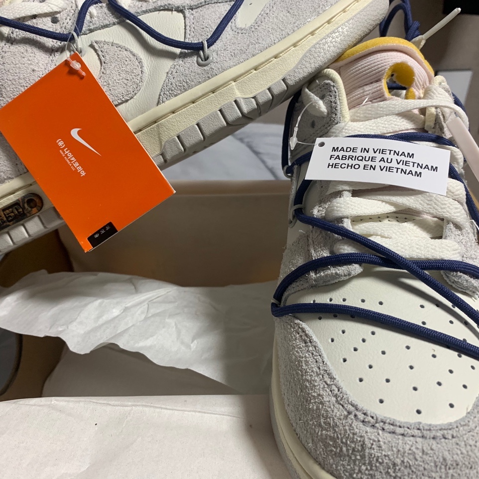 Nike x Off-White Dunk Low The 50 - Lot 18 착용 스타일