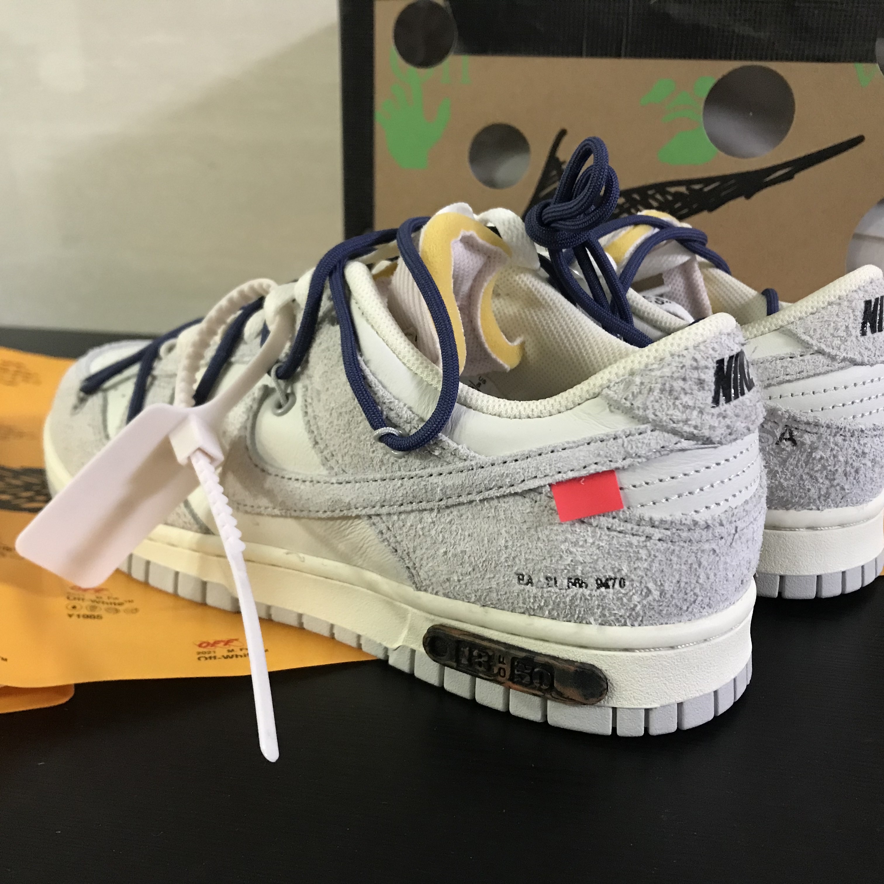 Nike x Off-White Dunk Low The 50 - Lot 18 착용 스타일 - 1