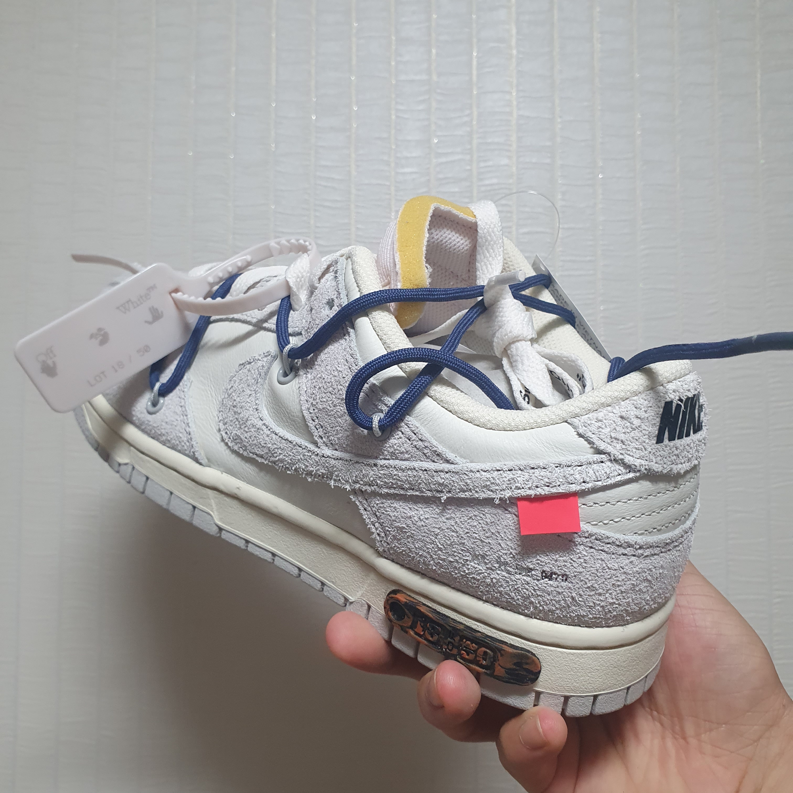 Nike x Off-White Dunk Low The 50 - Lot 18 착용 스타일 - 4