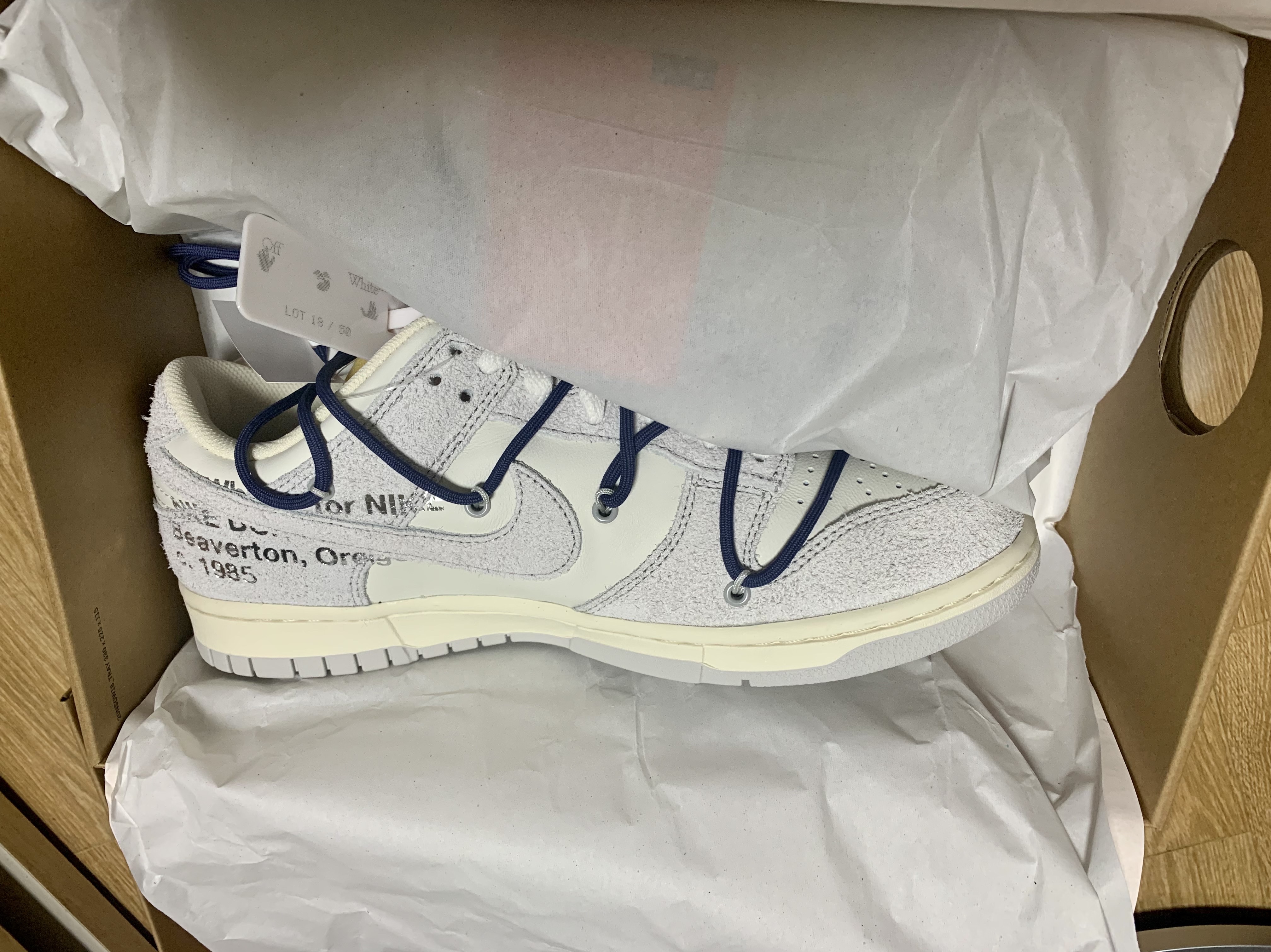 Nike x Off-White Dunk Low The 50 - Lot 18 착용 스타일 - 2