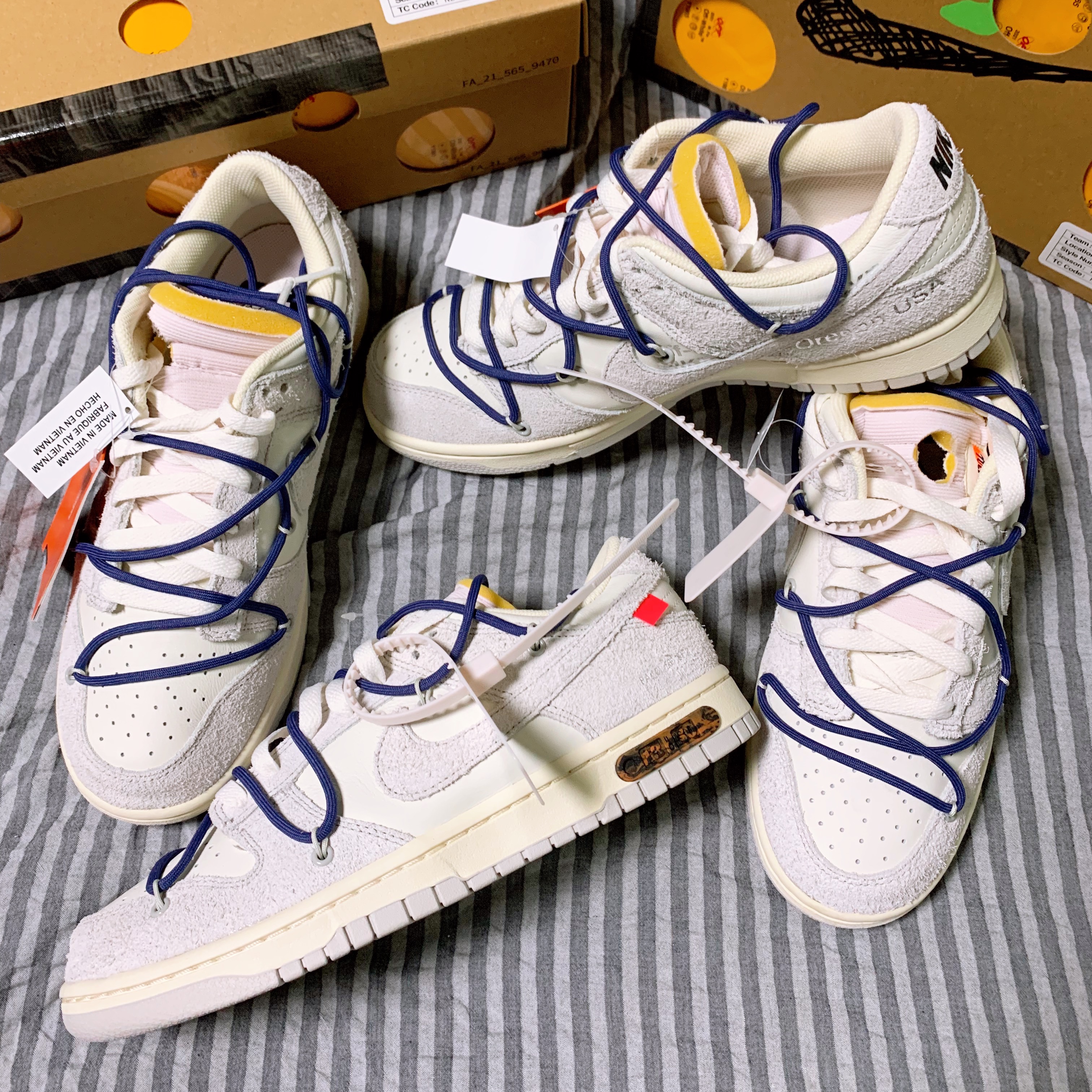 Nike x Off-White Dunk Low The 50 - Lot 18 착용 스타일