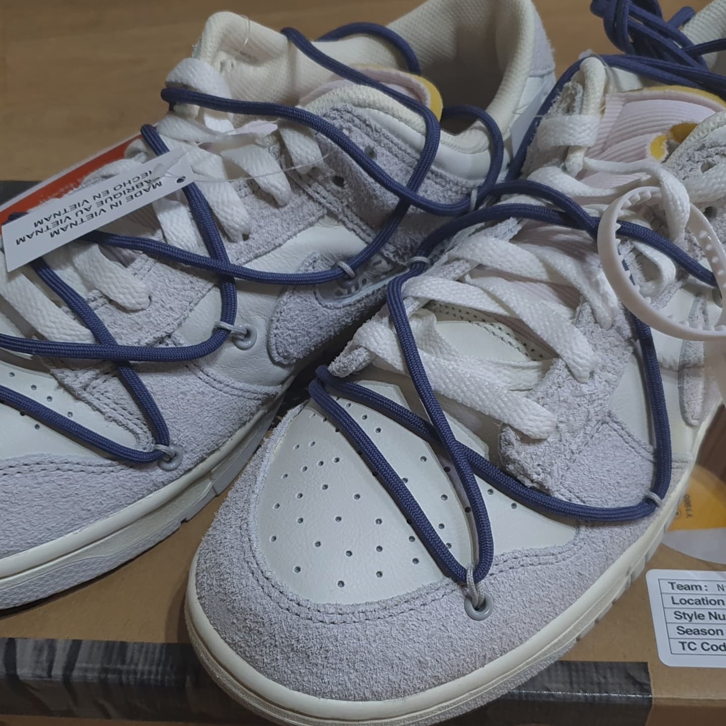 Nike x Off-White Dunk Low The 50 - Lot 18 착용 스타일 - 2