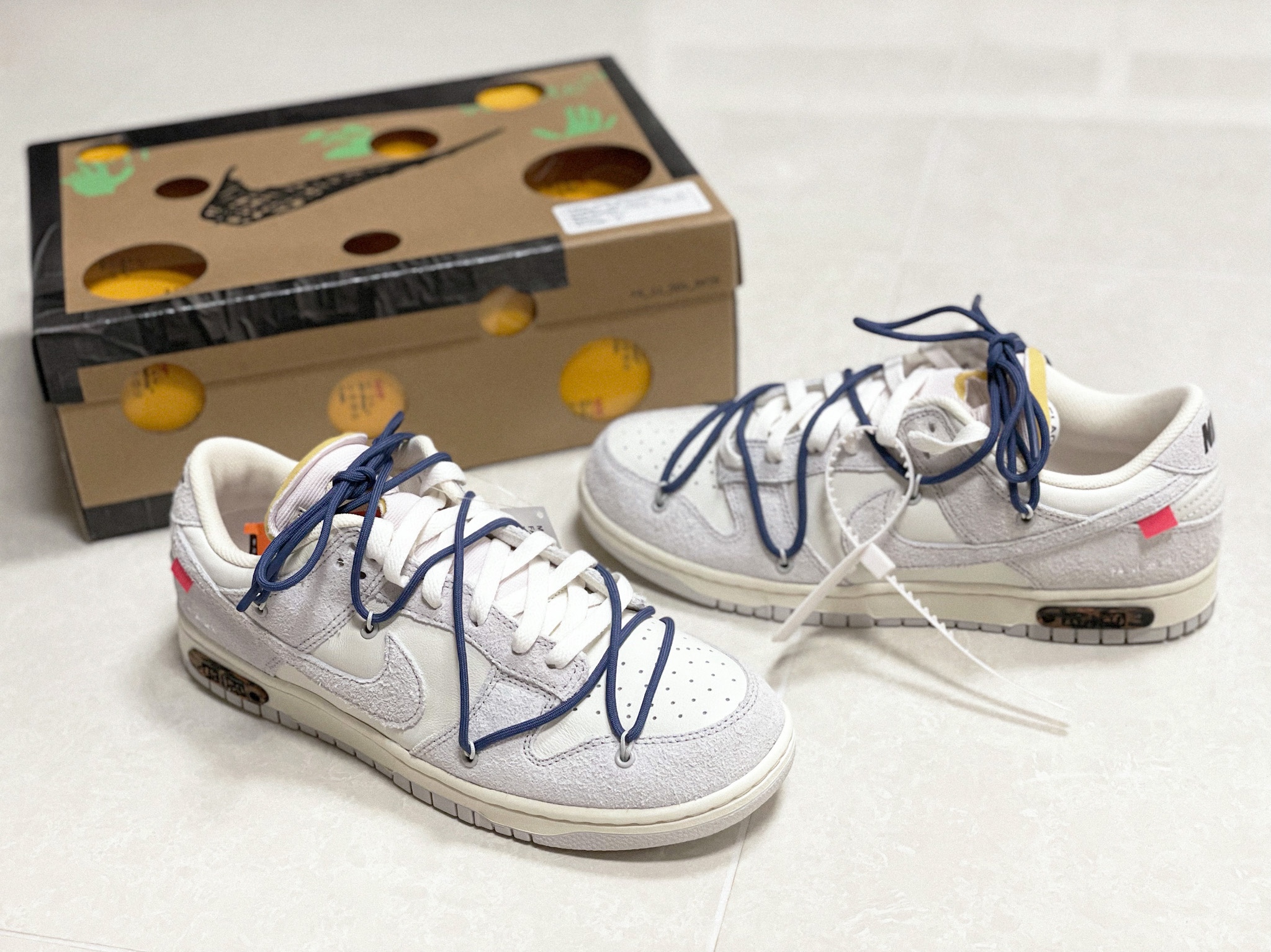 Nike x Off-White Dunk Low The 50 - Lot 18 착용 스타일