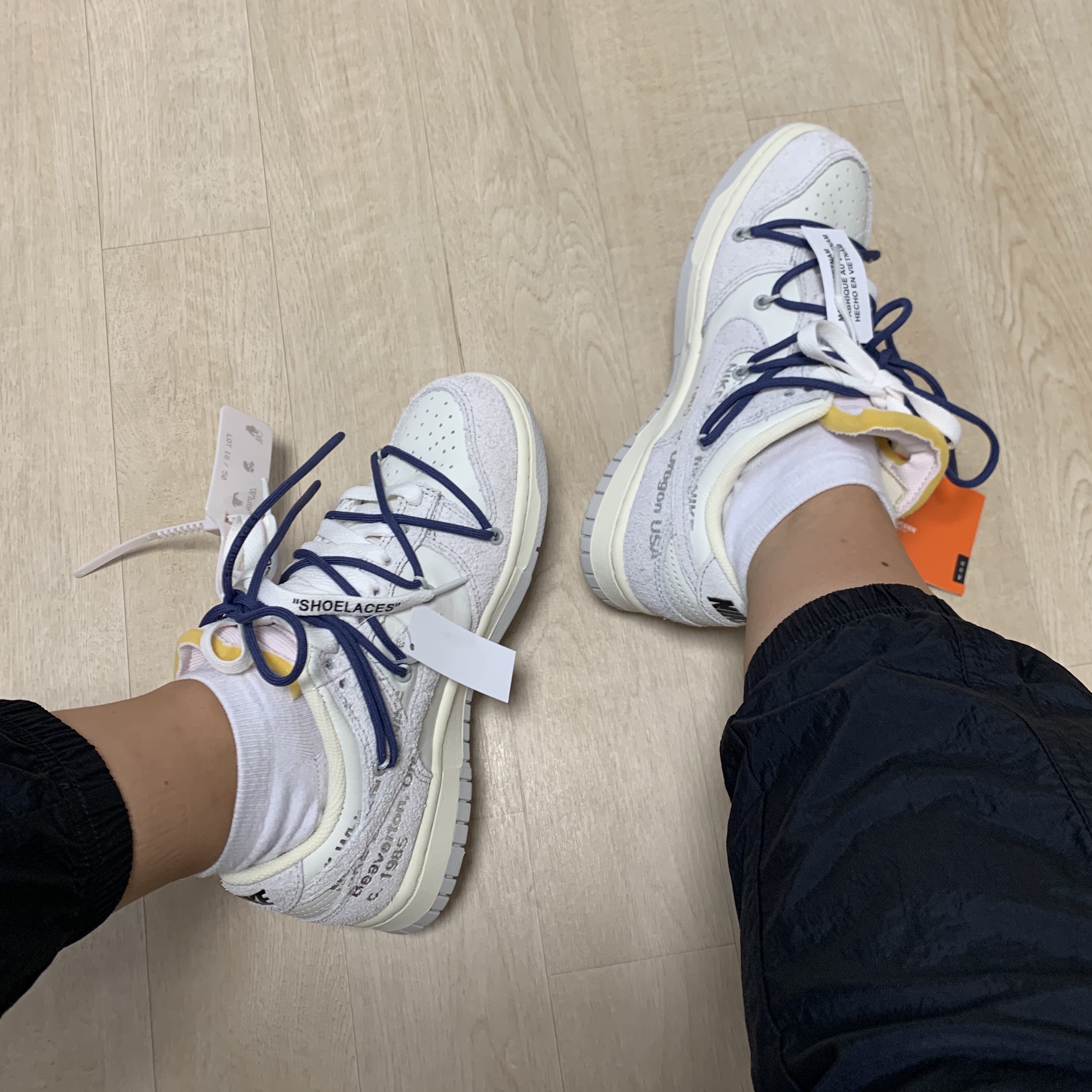 Nike x Off-White Dunk Low The 50 - Lot 18 착용 스타일
