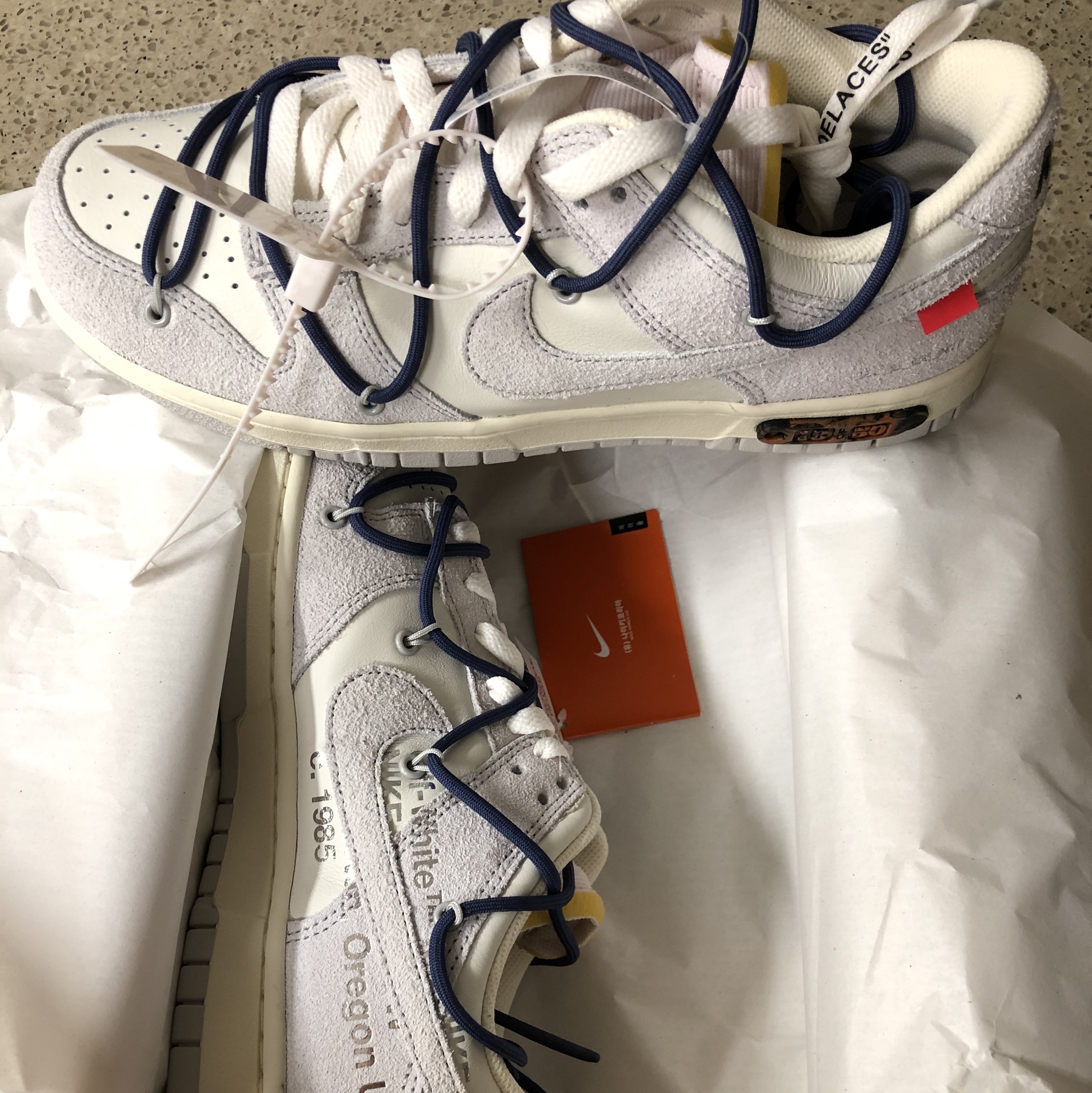 Nike x Off-White Dunk Low The 50 - Lot 18 착용 스타일 - 1