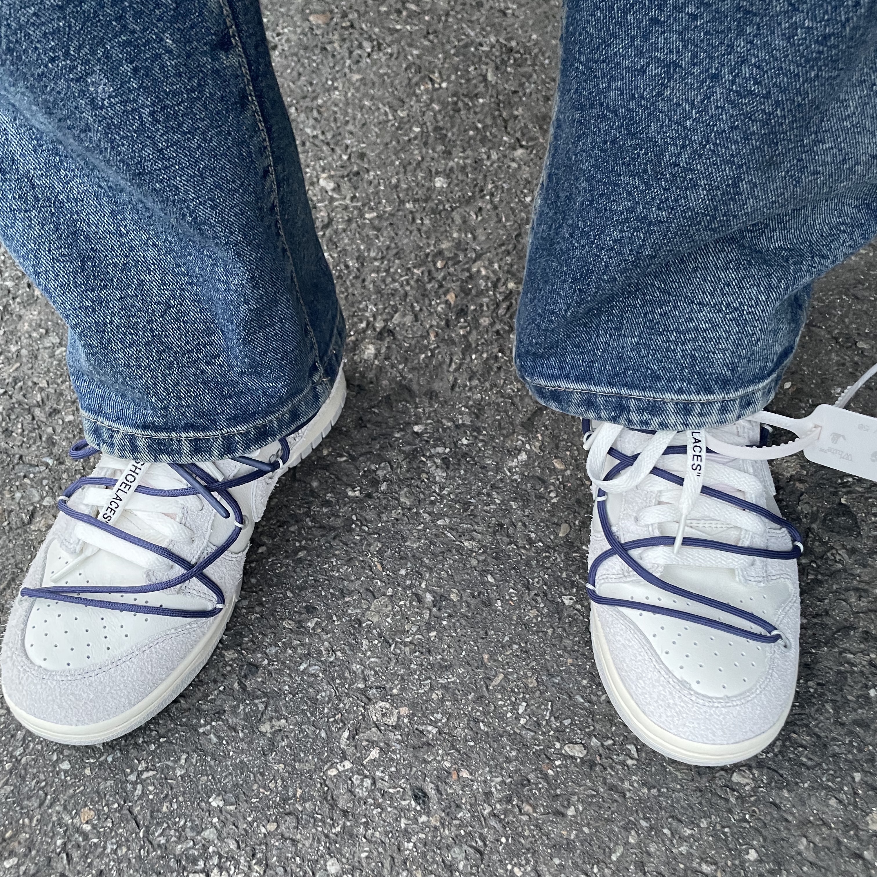 Nike x Off-White Dunk Low The 50 - Lot 18 착용 스타일 - 2