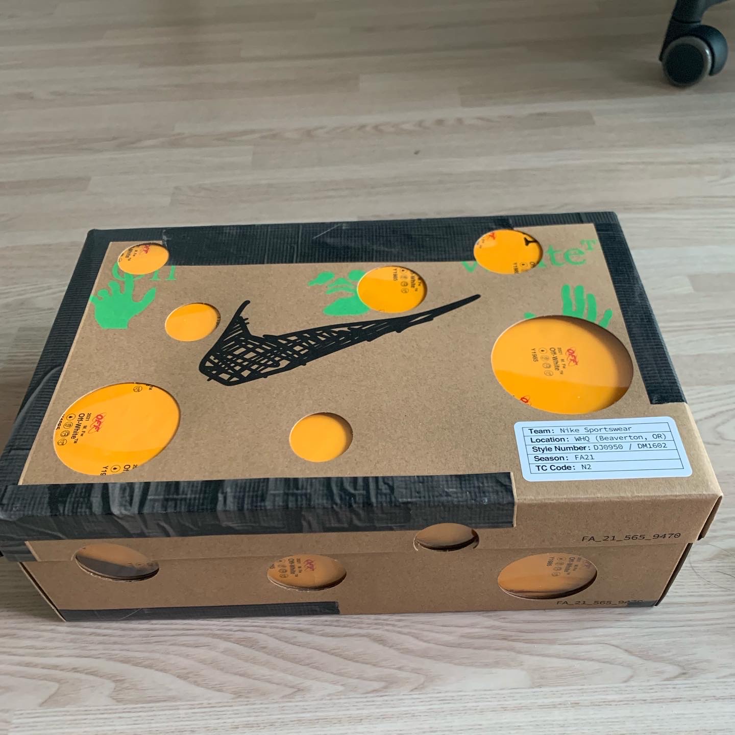 Nike x Off-White Dunk Low The 50 - Lot 18 착용 스타일 - 1