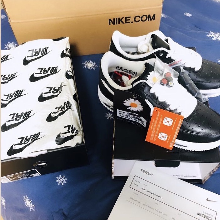 Nike x Peaceminusone Air Force 1 Low Para-Noise 착용 스타일
