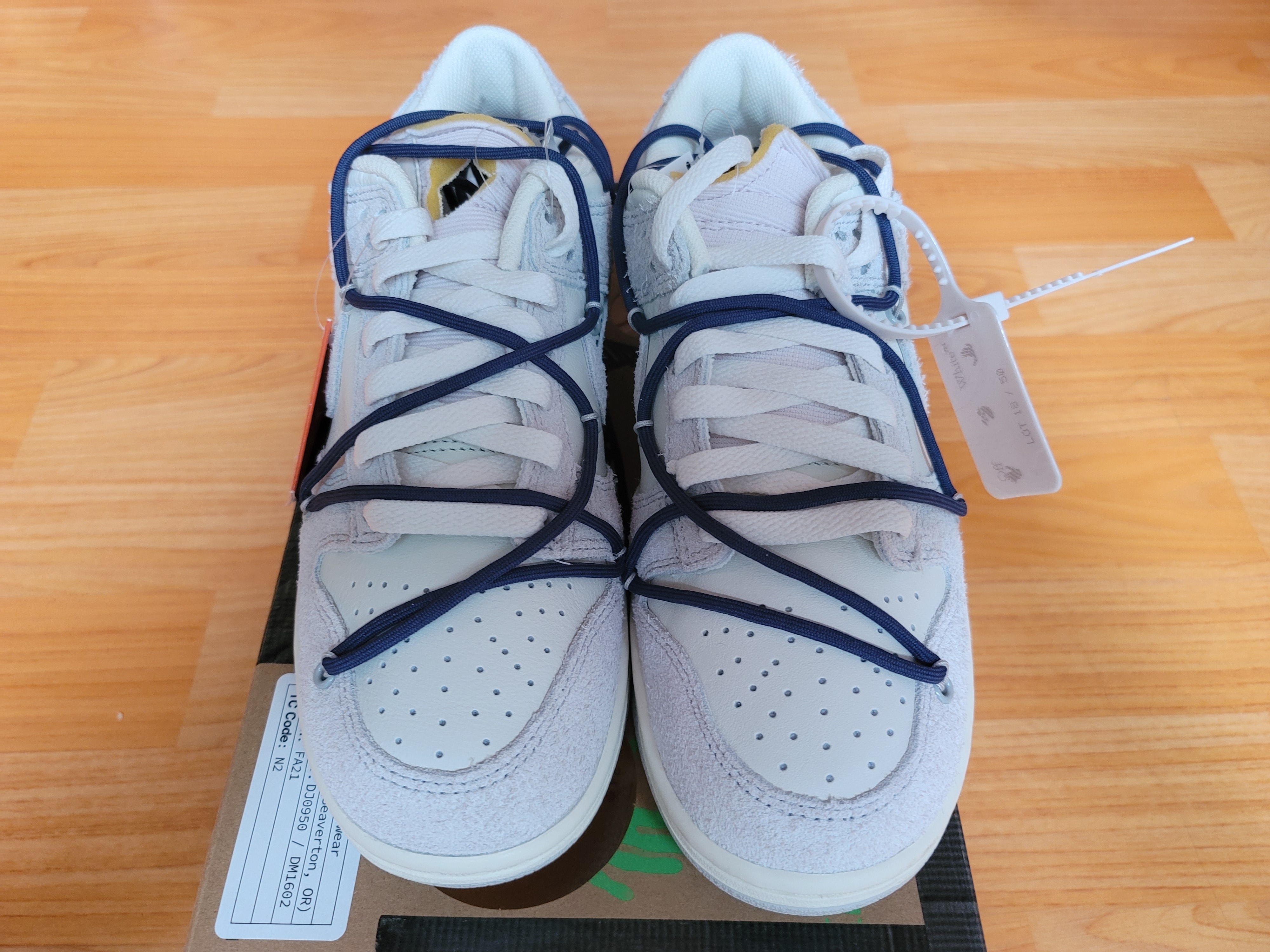 Nike x Off-White Dunk Low The 50 - Lot 18 착용 스타일 - 4