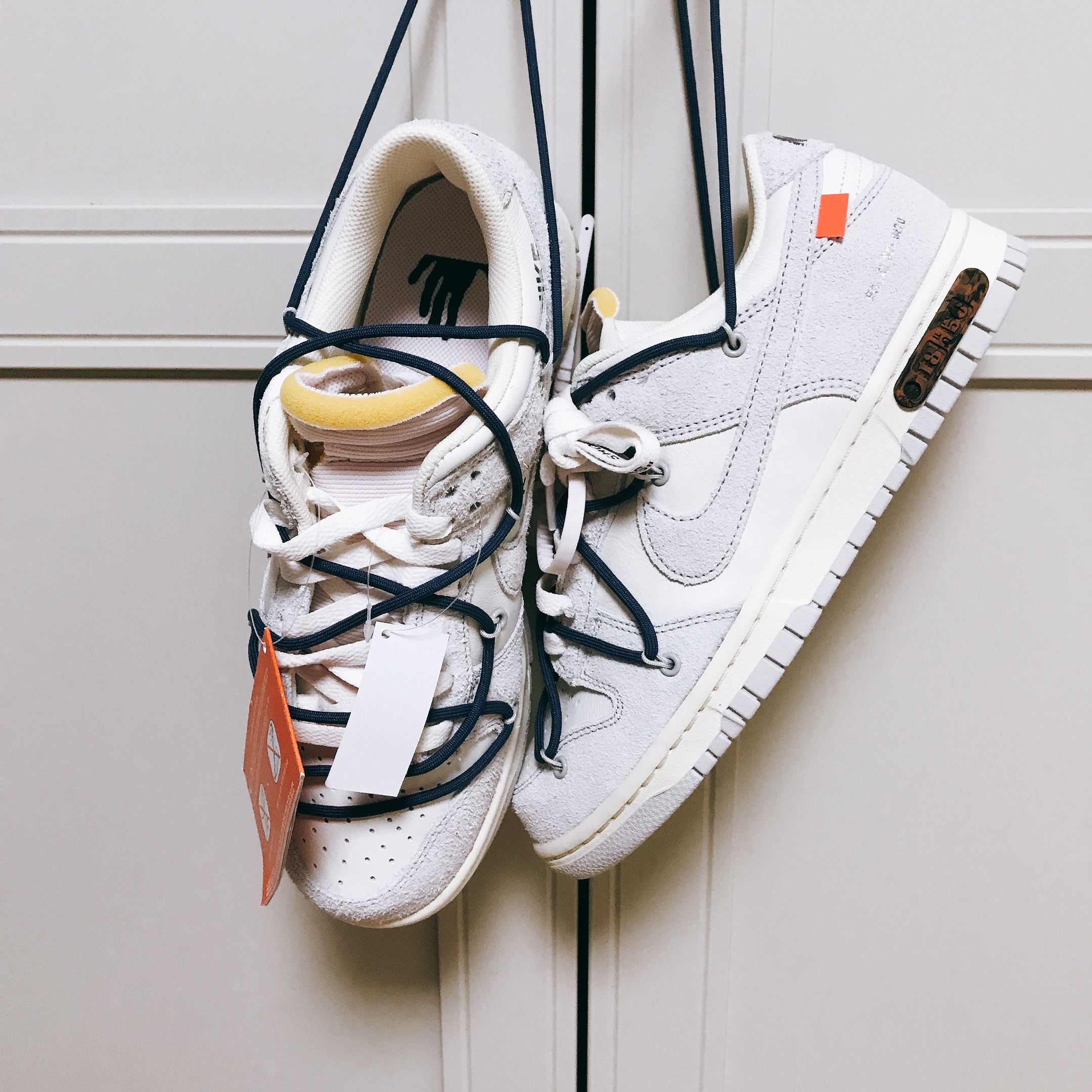 Nike x Off-White Dunk Low The 50 - Lot 18, Nike x Off-White Dunk Low The 50 - Lot 50 착용 스타일 - 5