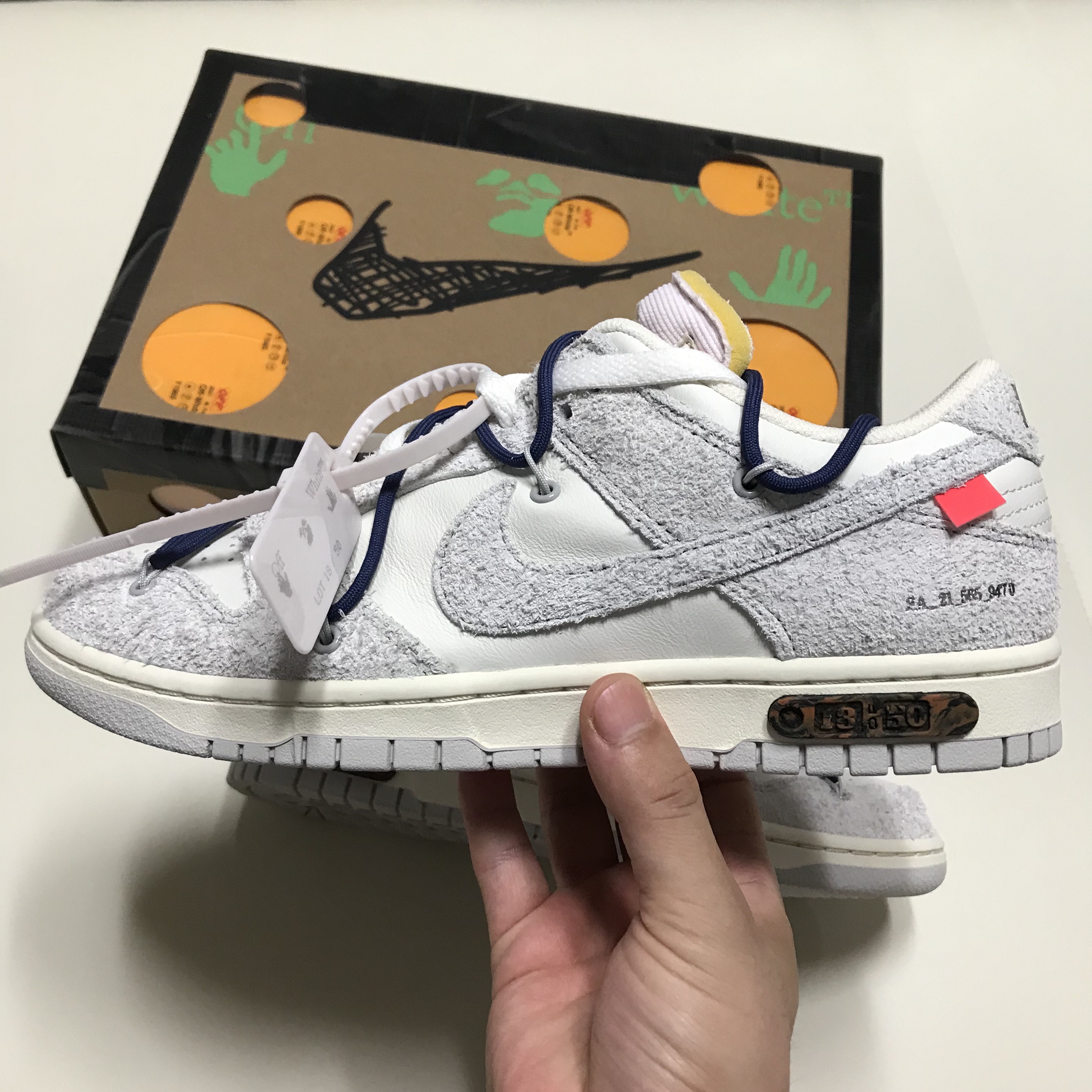 Nike x Off-White Dunk Low The 50 - Lot 18 착용 스타일 - 2