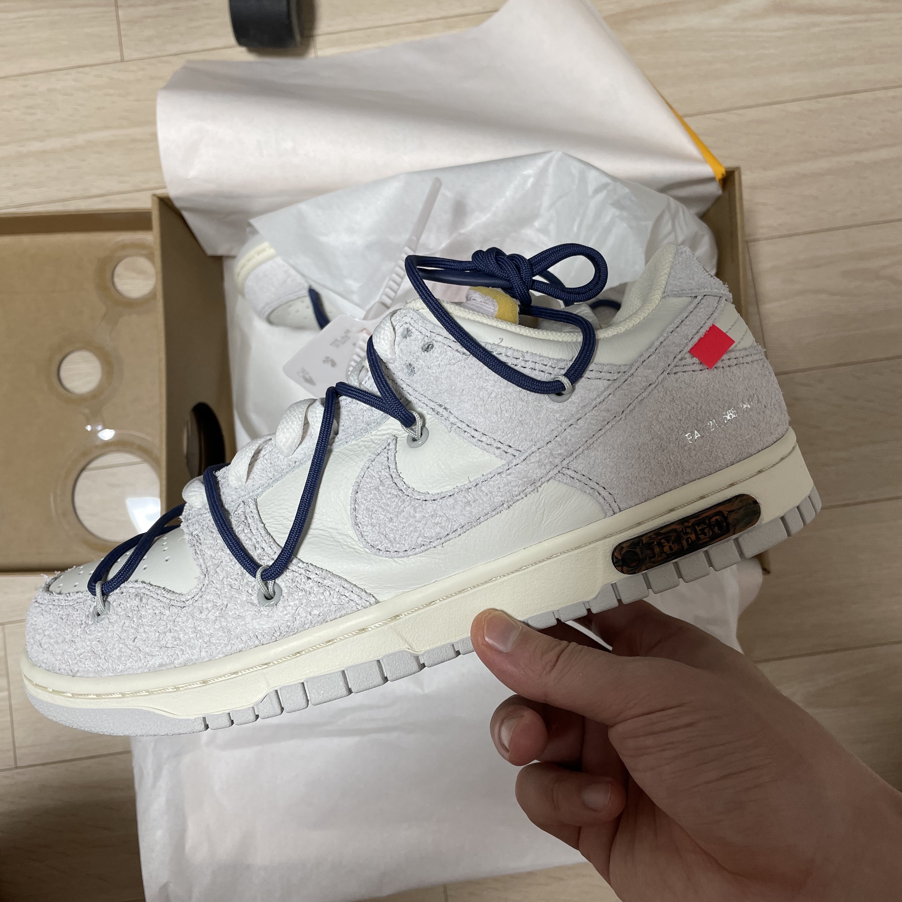 Nike x Off-White Dunk Low The 50 - Lot 18 착용 스타일 - 2
