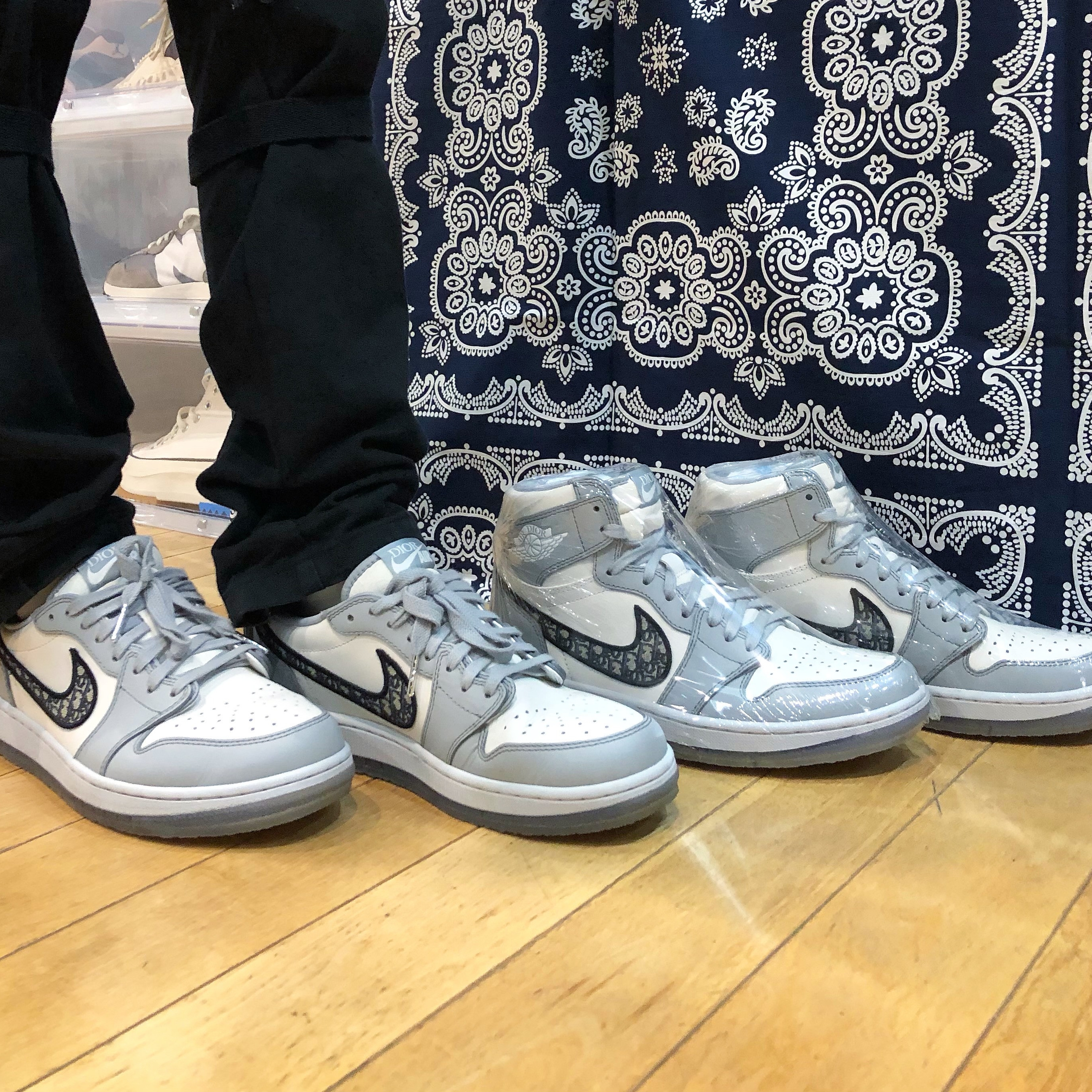 Jordan 1 x Dior High OG, Jordan 1 x Dior Low OG 착용 스타일